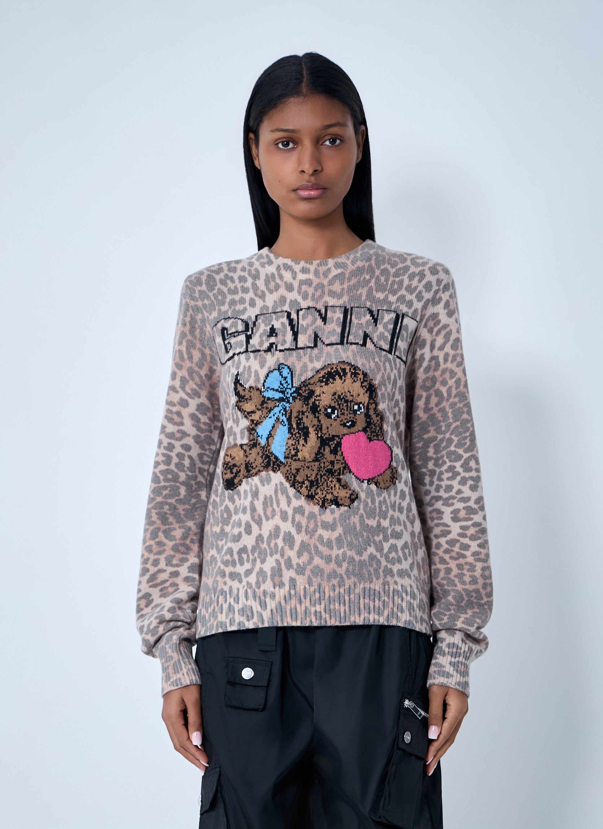 Ganni Women Wool-Blend Sweater GANNI