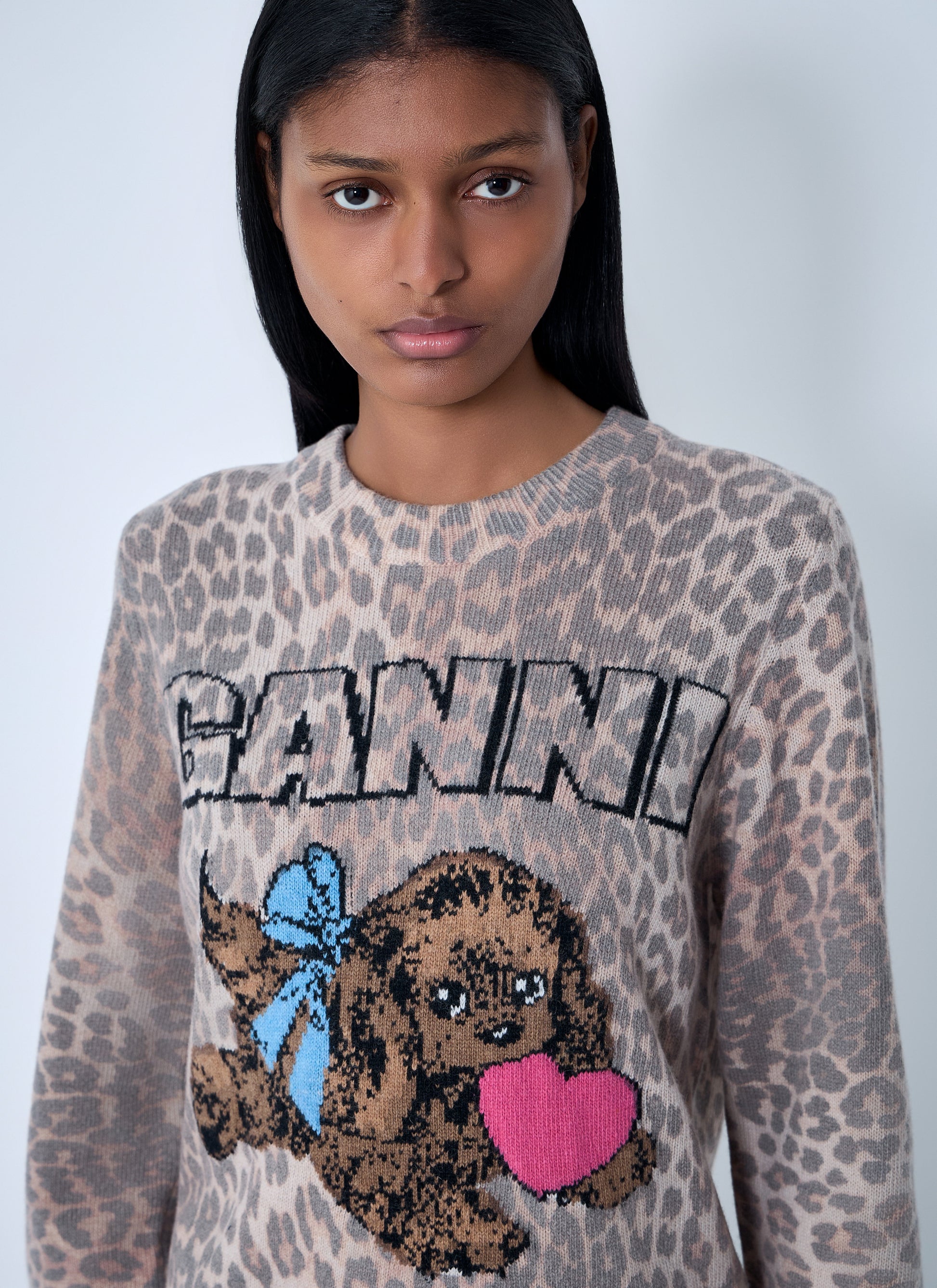 Ganni Women Wool-Blend Sweater GANNI