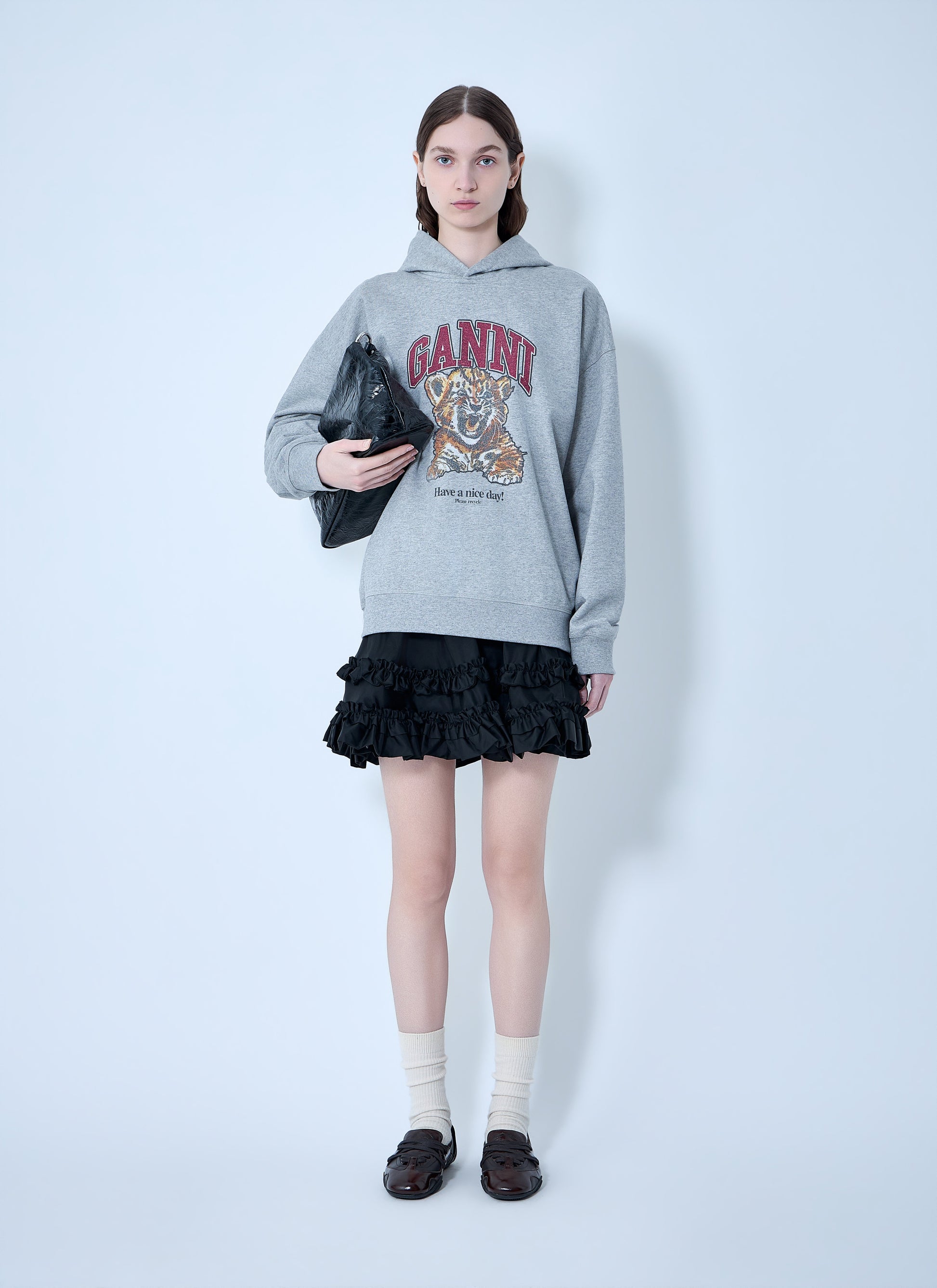Ganni Women Isoli Beaded Baby Tiger Print Sweatshirt GANNI