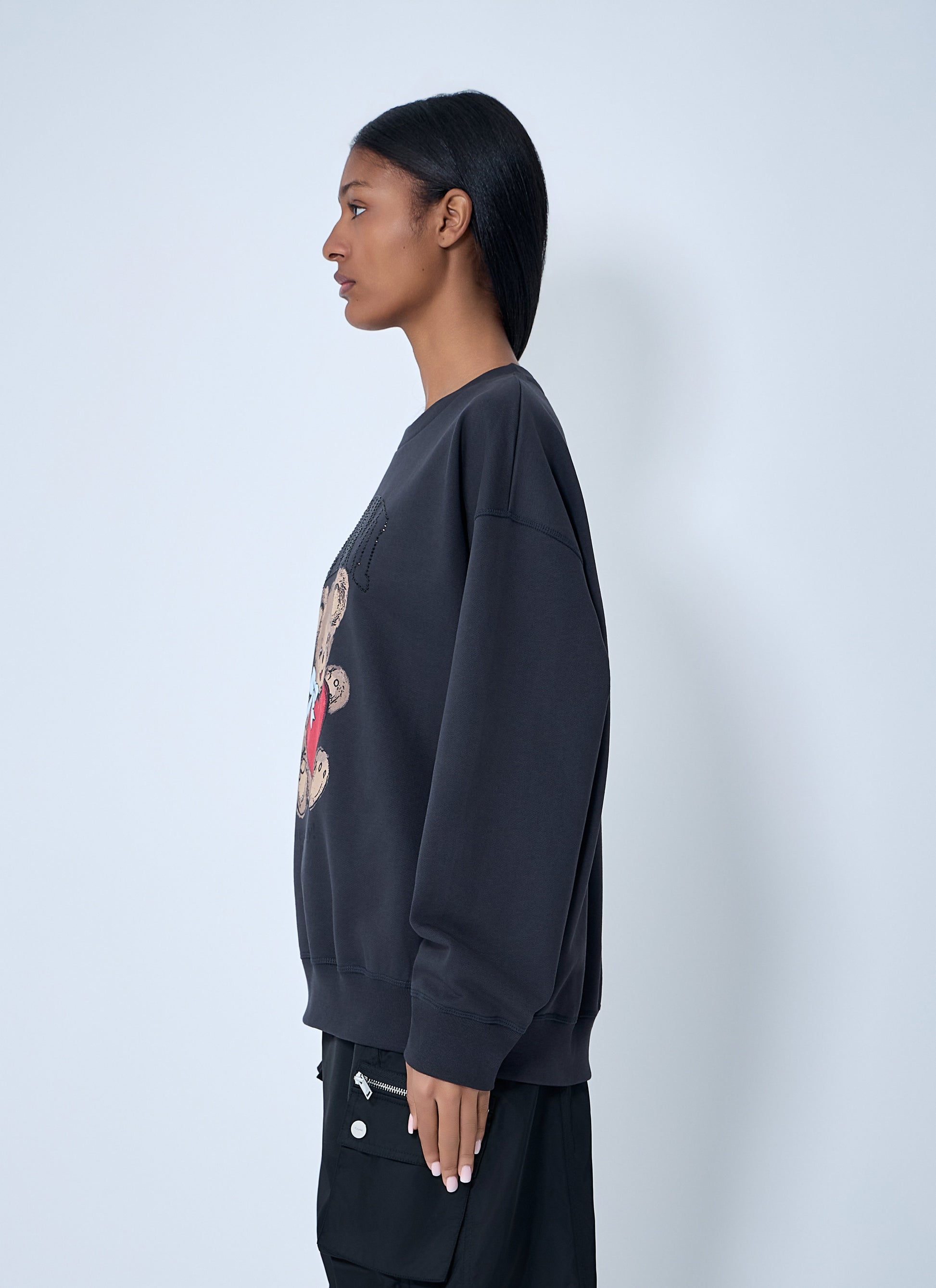 Ganni Women Logo Motif Sweatshirt GANNI