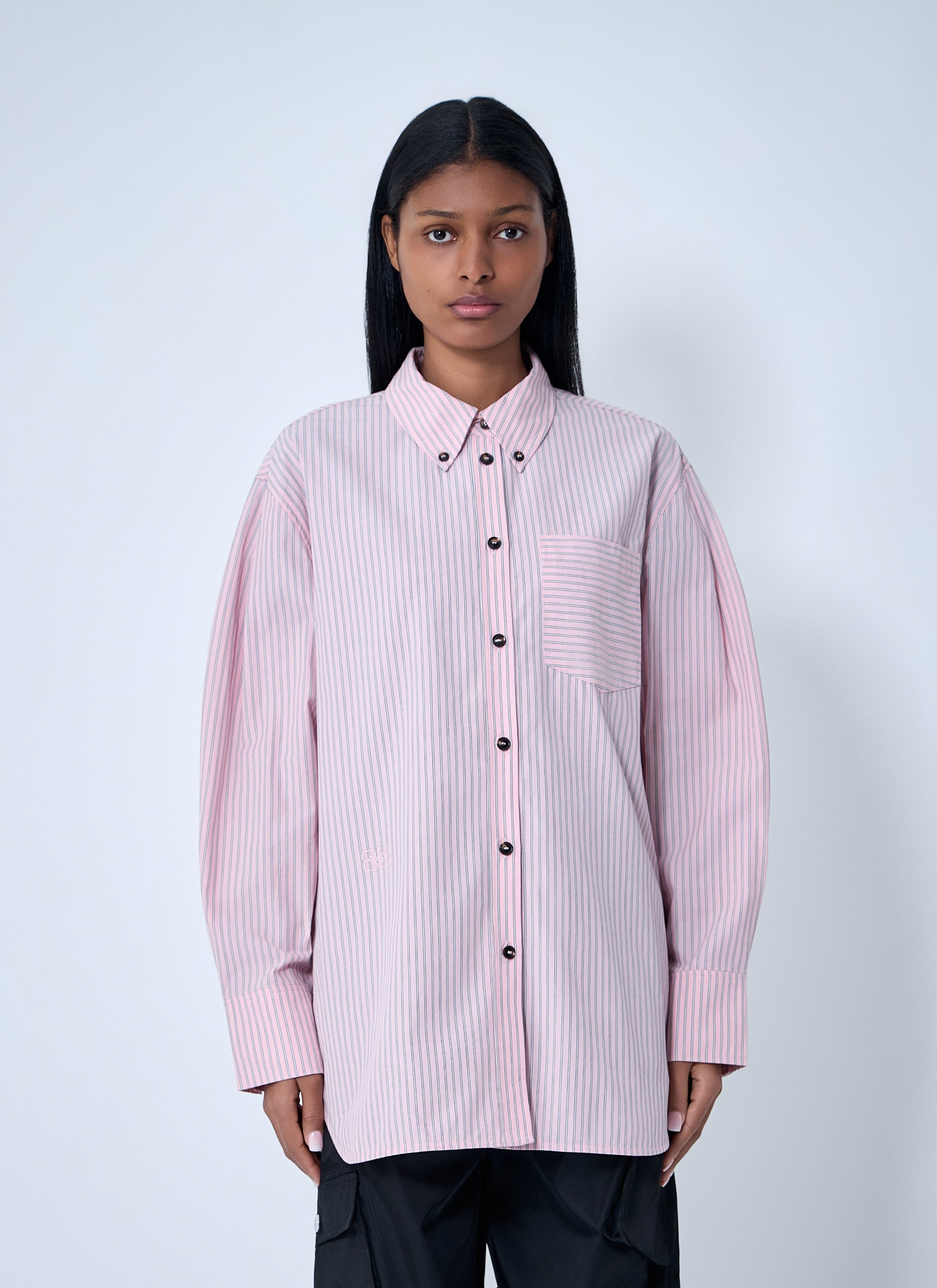 Ganni Women Stripe Shirt GANNI