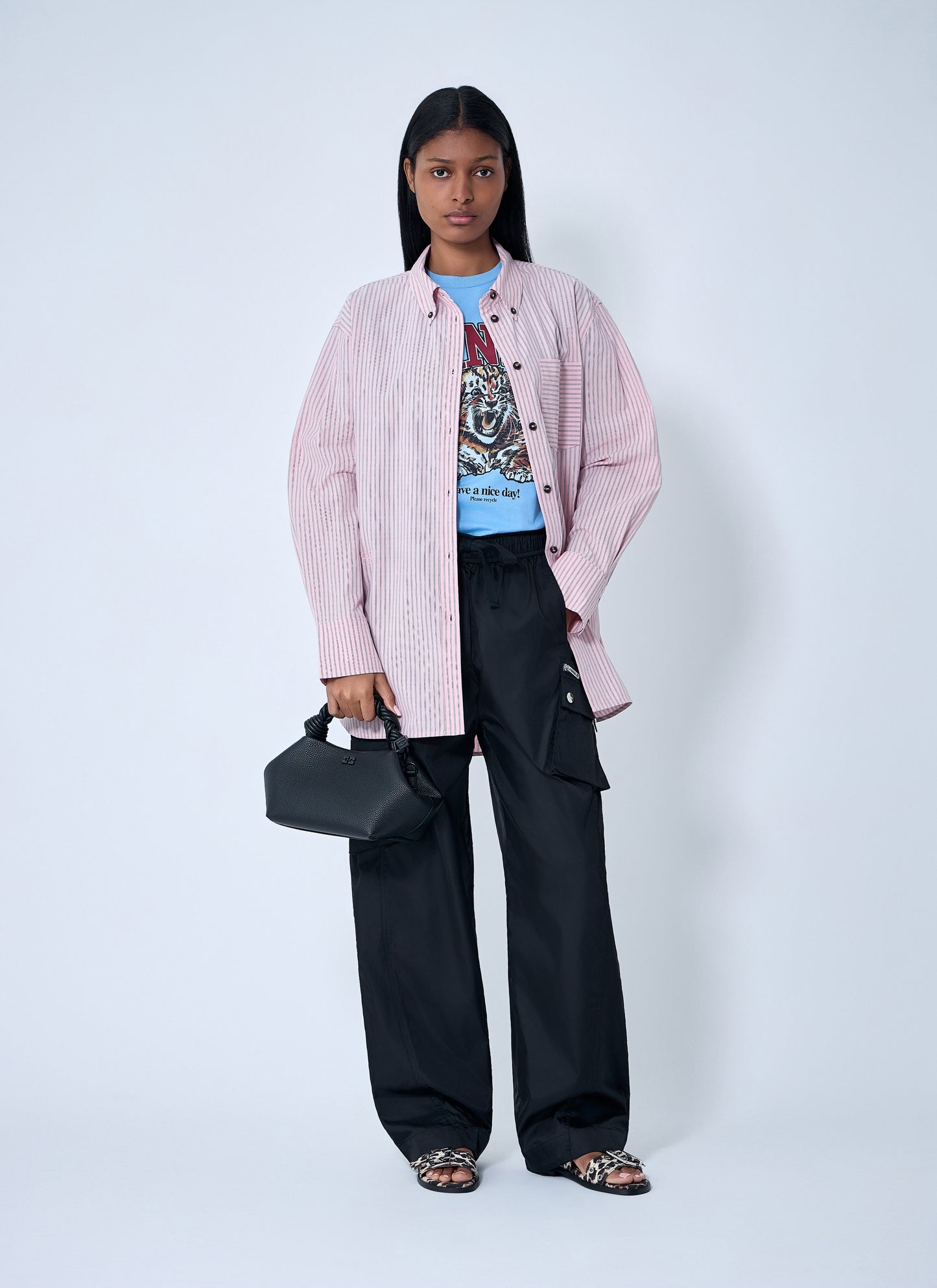 Ganni Women Stripe Shirt GANNI