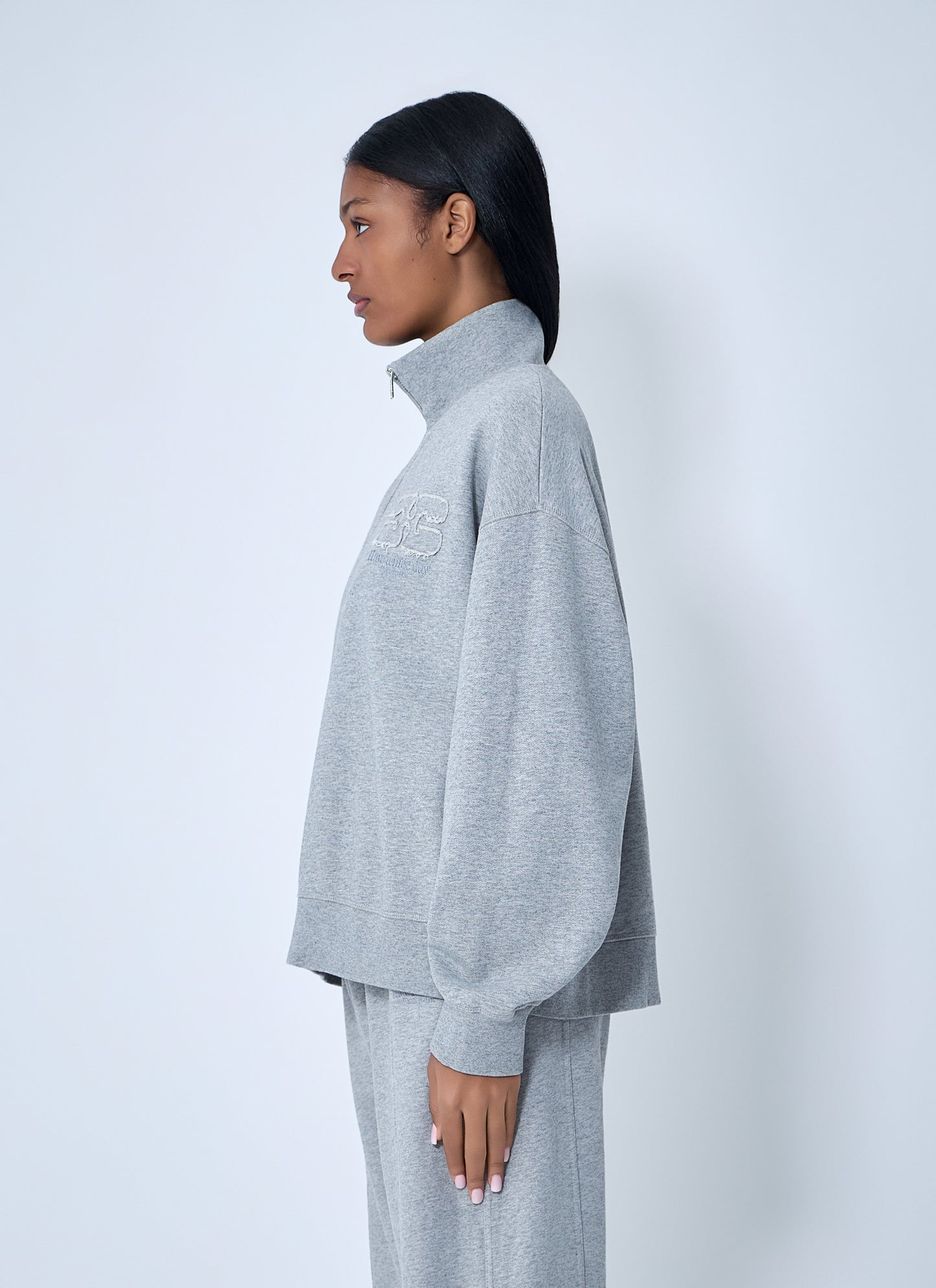Ganni Women Half-Zip Sweatshirt GANNI