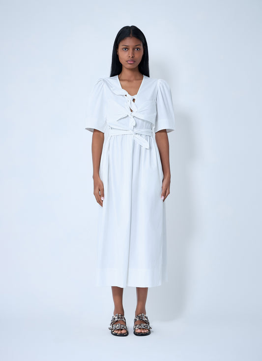 Ganni Women Tie-Strap Dress GANNI