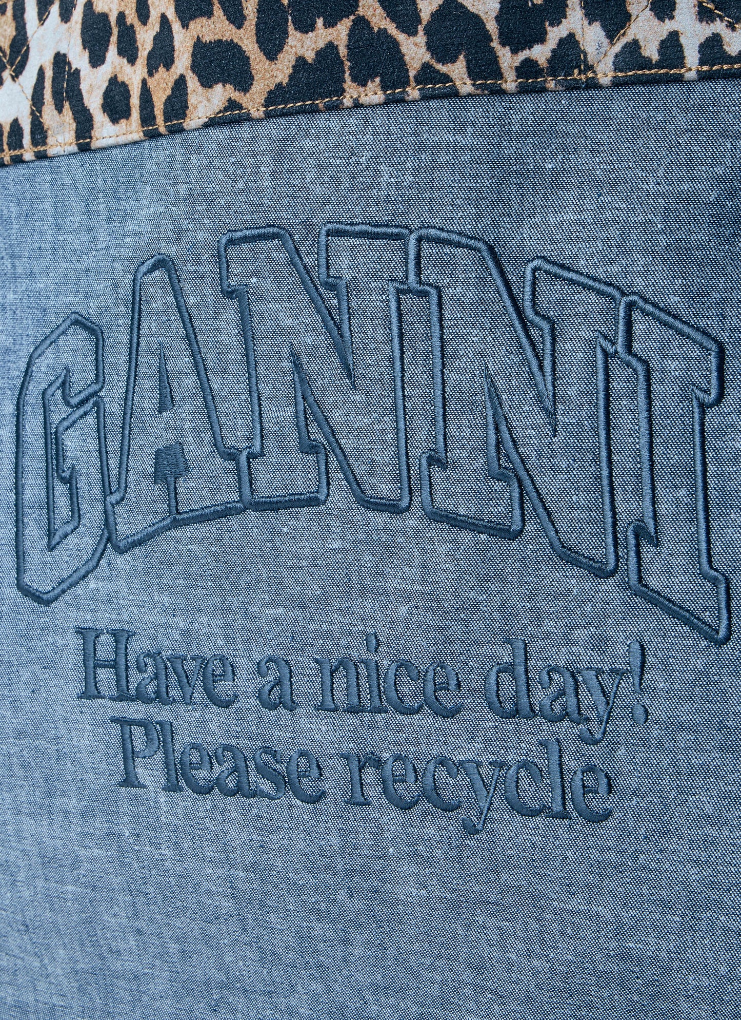 Ganni Women Medium Trapeze Reversible Shopper Bag GANNI