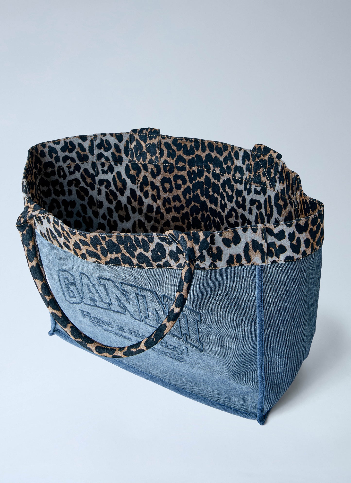 Ganni Women Medium Trapeze Reversible Shopper Bag GANNI