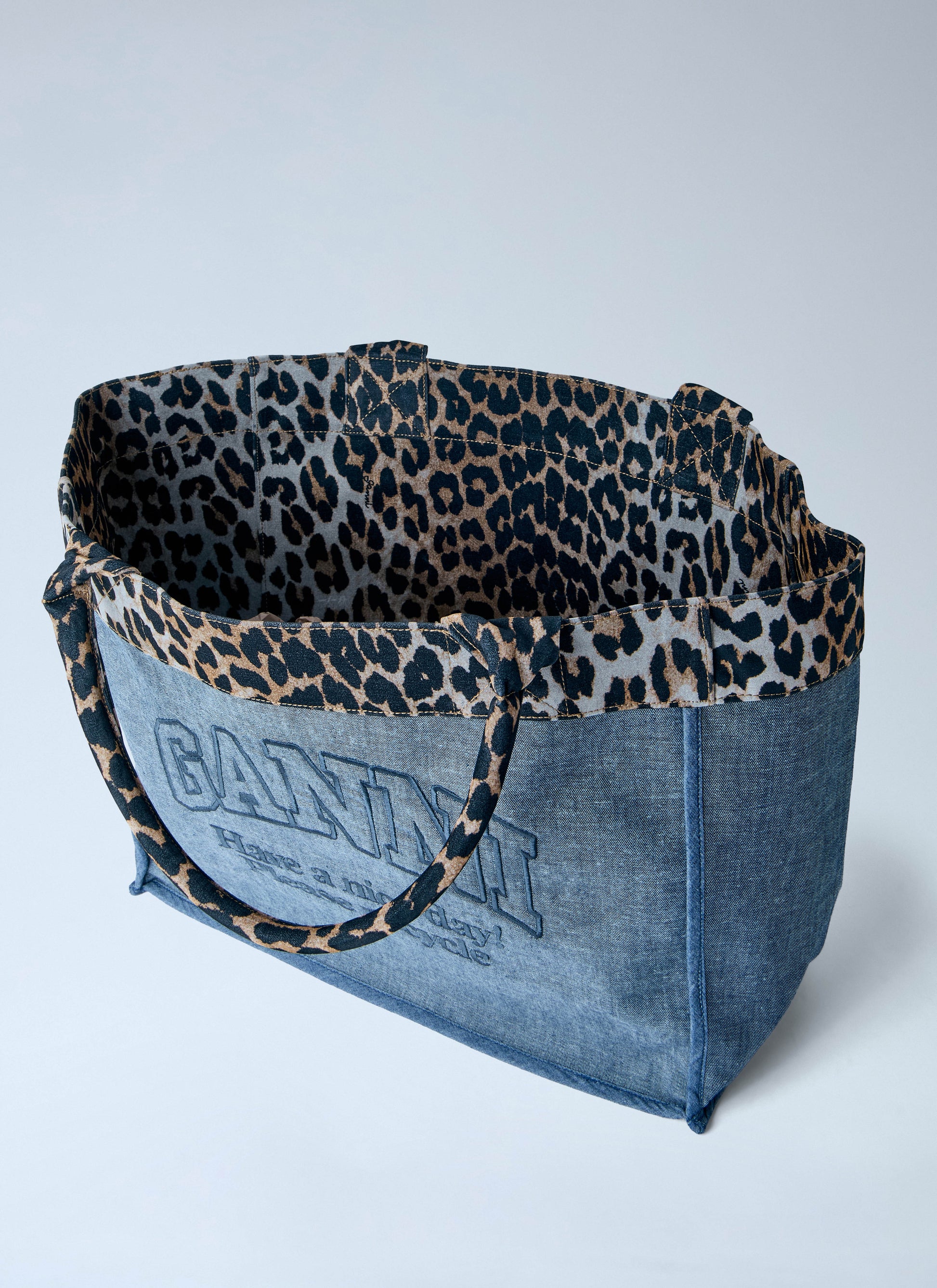 Ganni Women Medium Trapeze Reversible Shopper Bag GANNI