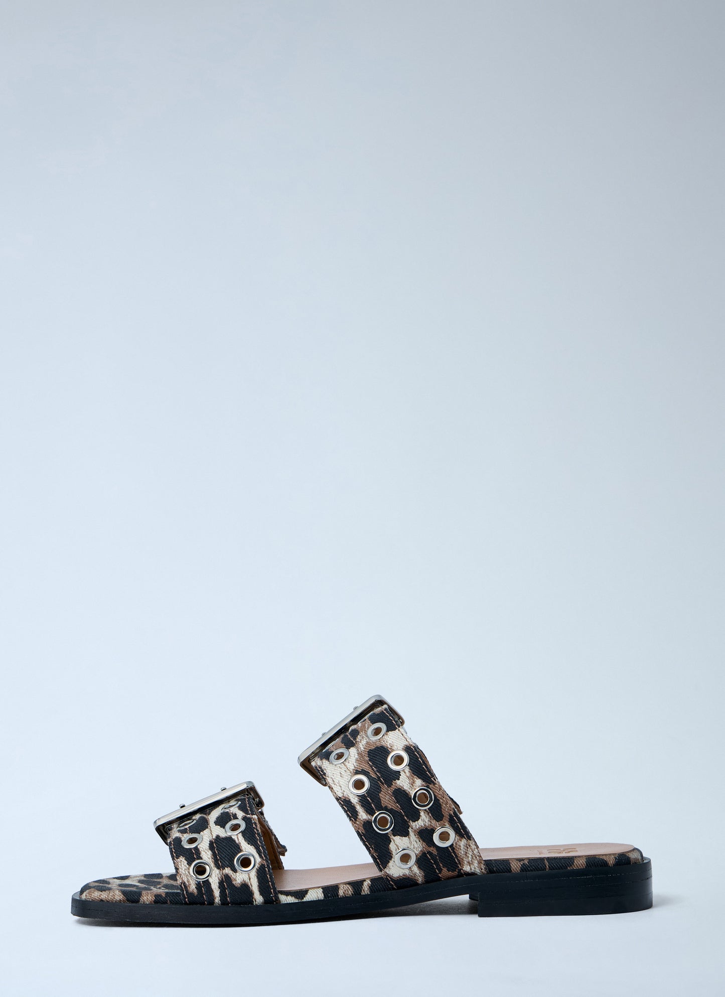 Ganni Women Buckle Two Strap Sandals GANNI