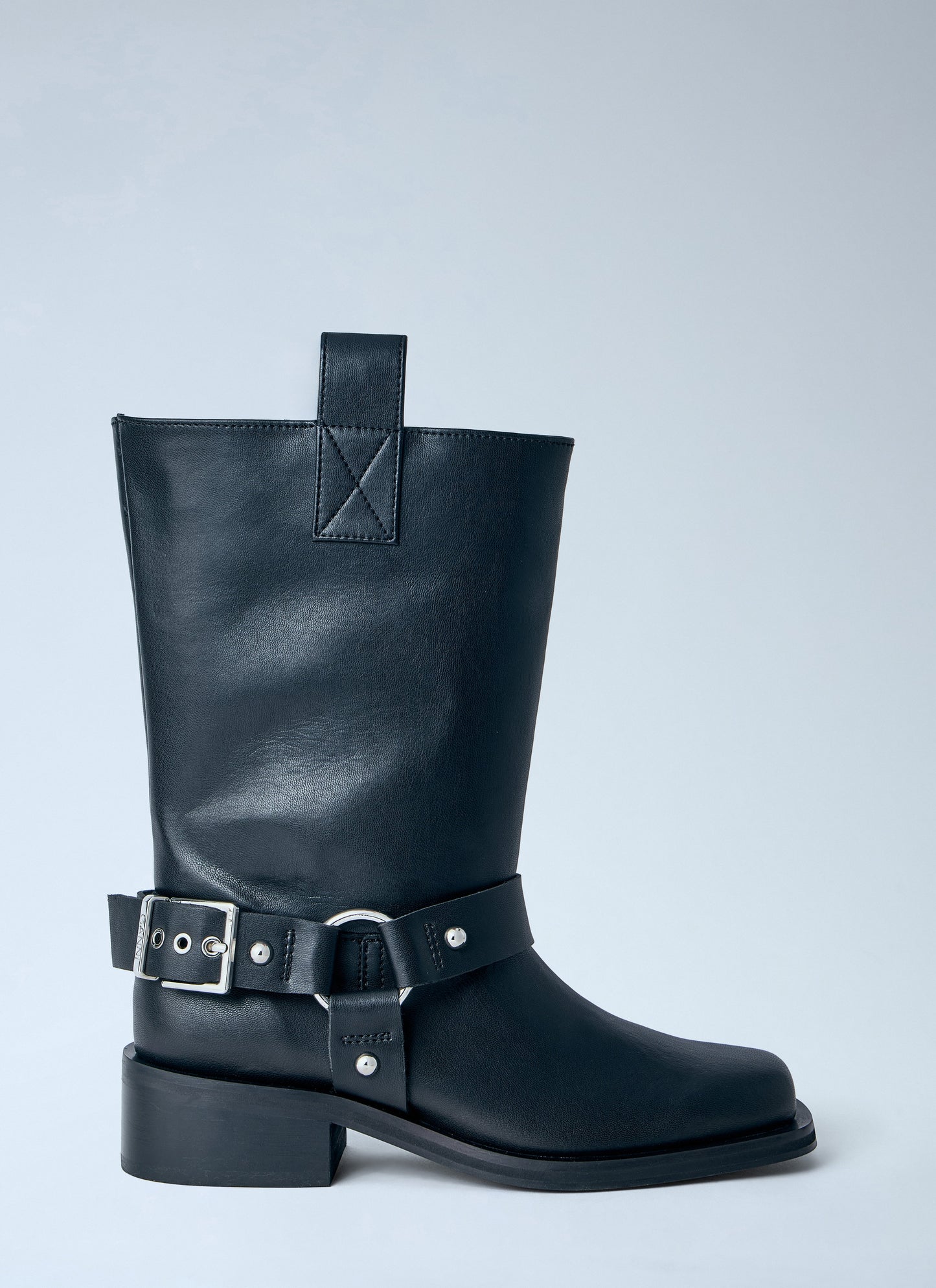 Ganni Women Mid Shaft Biker Boots GANNI