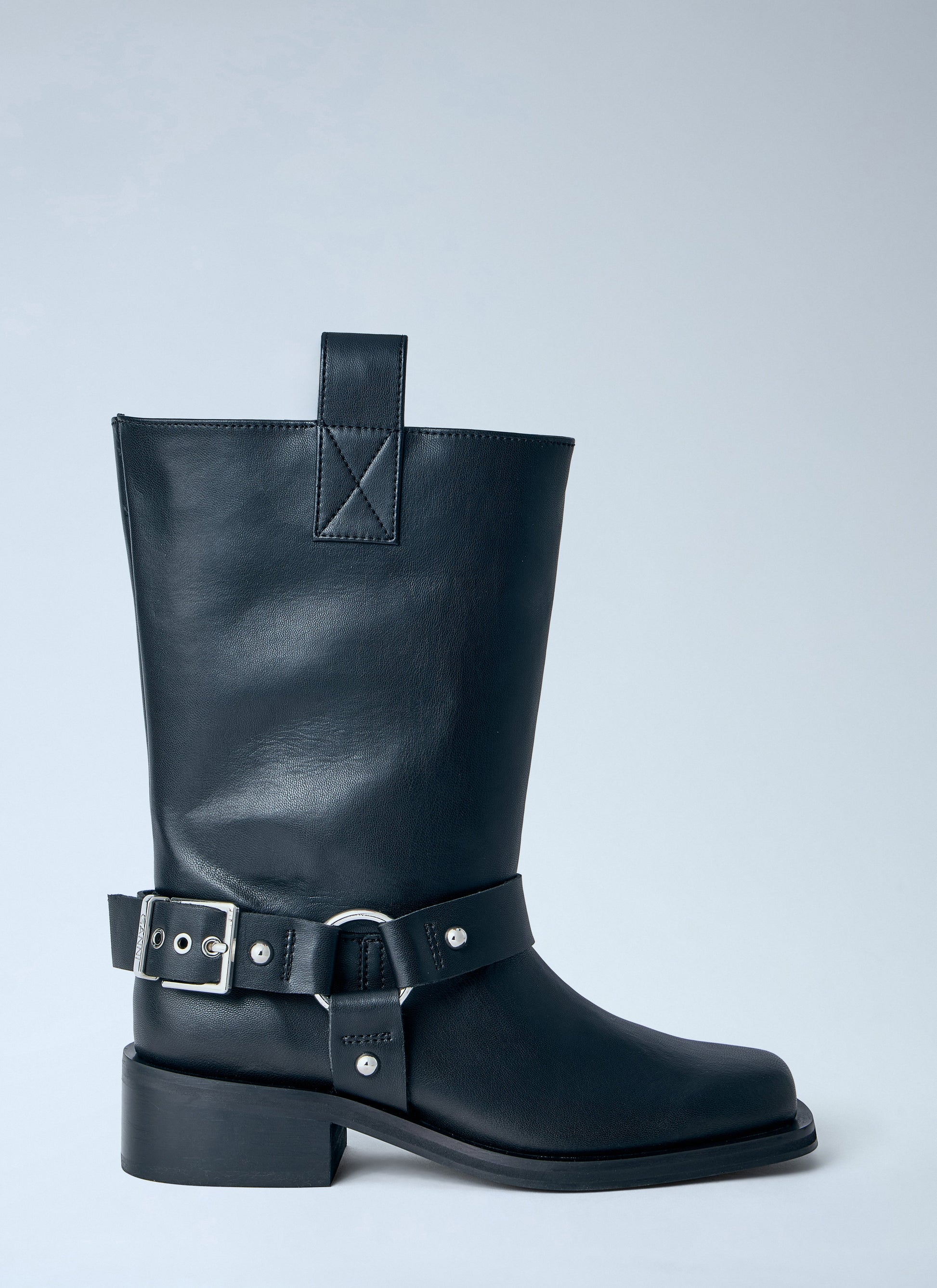 Ganni Women Mid Shaft Biker Boots GANNI