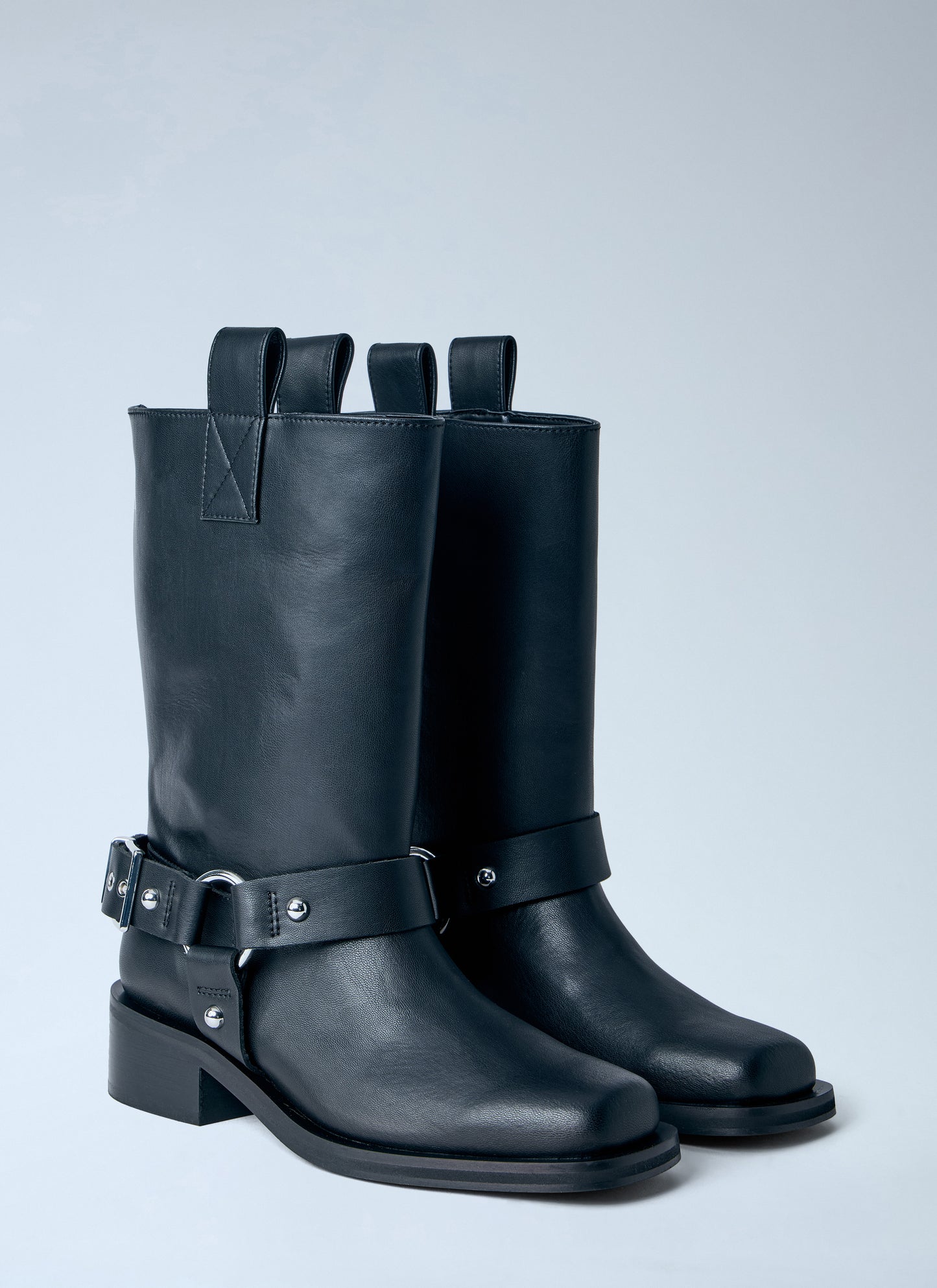 Ganni Women Mid Shaft Biker Boots GANNI