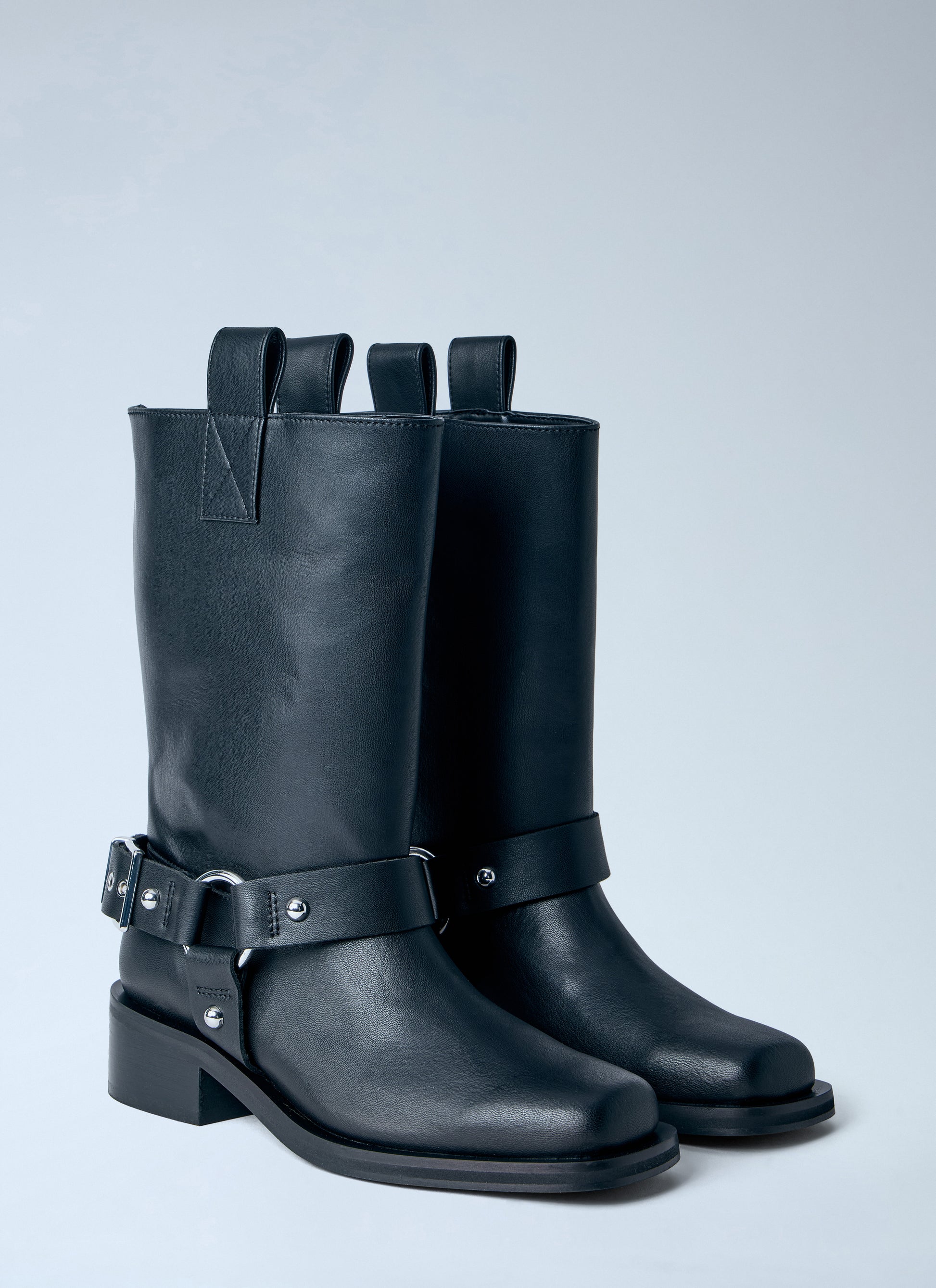 Ganni Women Mid Shaft Biker Boots GANNI
