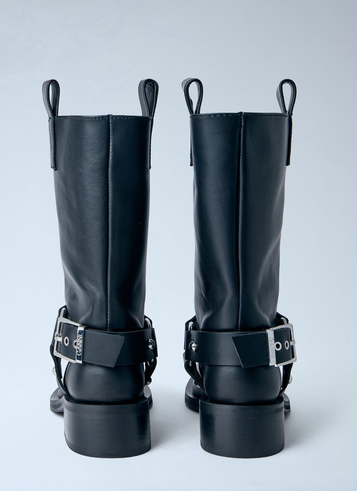 Ganni Women Mid Shaft Biker Boots GANNI