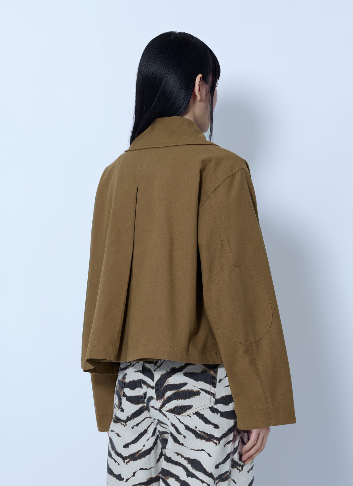 Ganni Women Workwear Canvas Short Barn Jacket GANNI