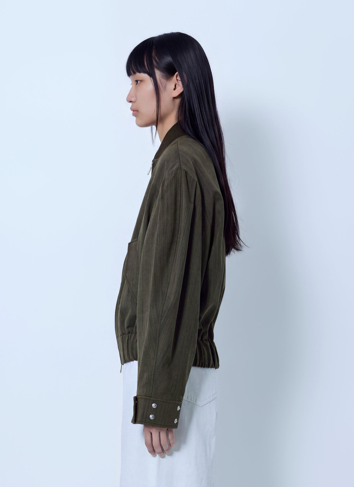 Ganni Women Light Wool Melange Boxy Jacket GANNI