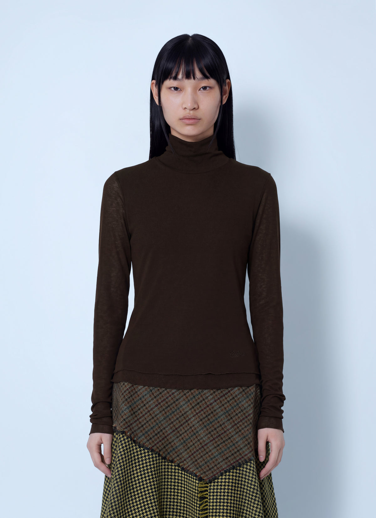 Ganni Women Marl Mesh Turtleneck GANNI