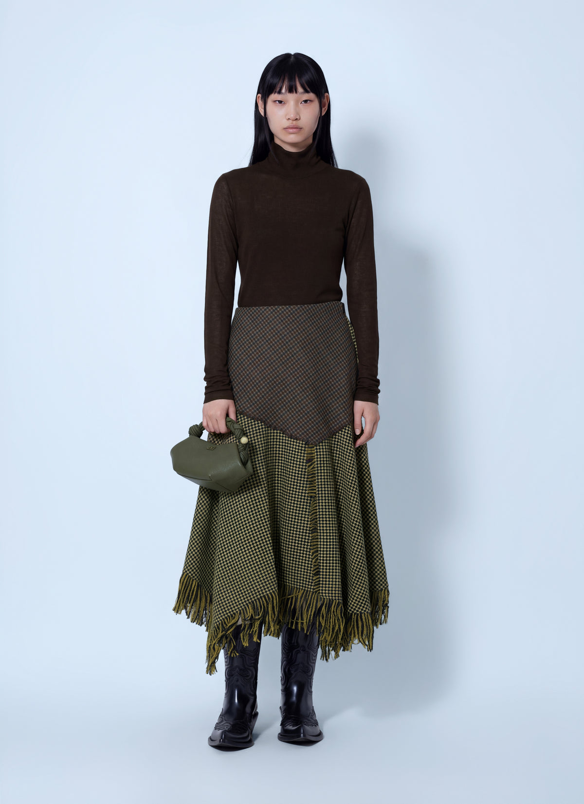 Ganni Women Marl Mesh Turtleneck GANNI