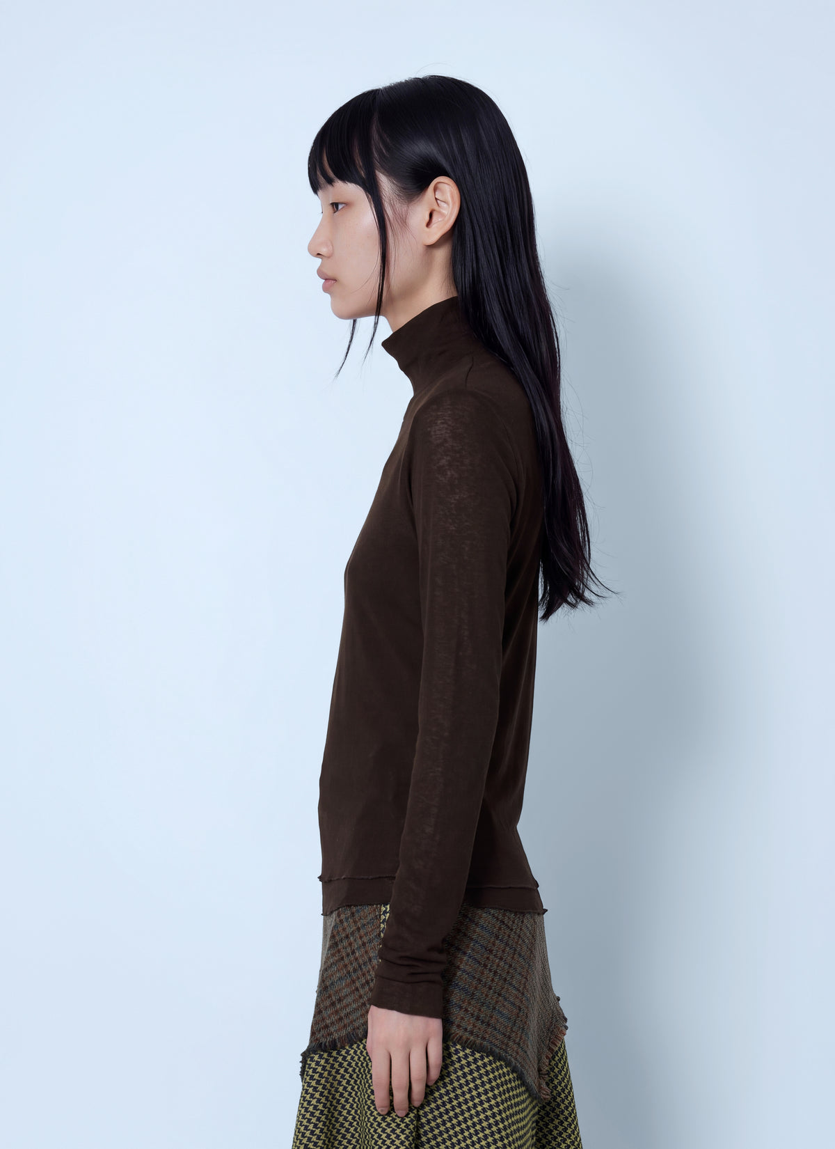 Ganni Women Marl Mesh Turtleneck GANNI