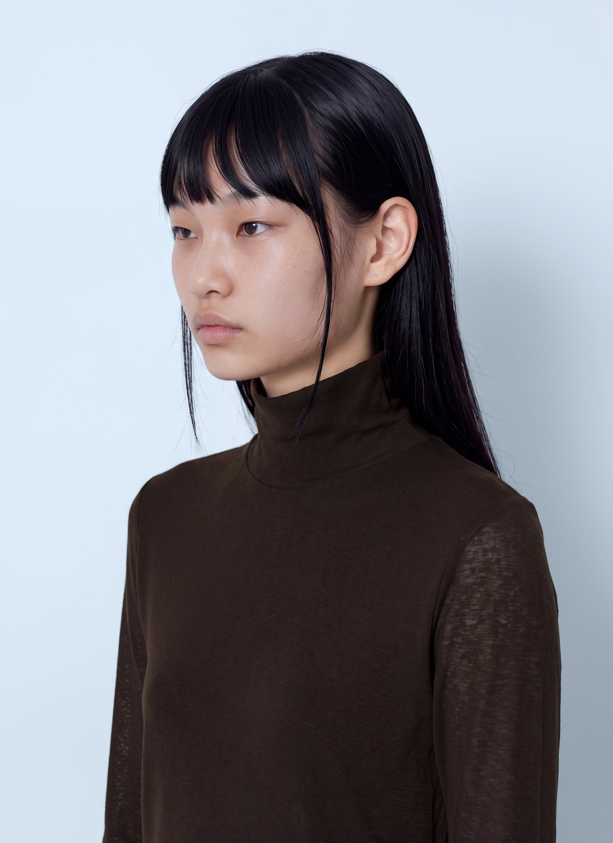 Ganni Women Marl Mesh Turtleneck GANNI