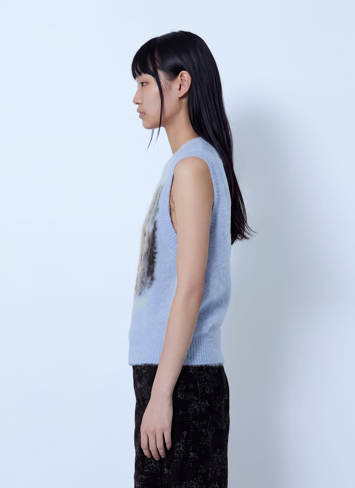 Ganni Women Brushed Alpaca Teddy Vest GANNI