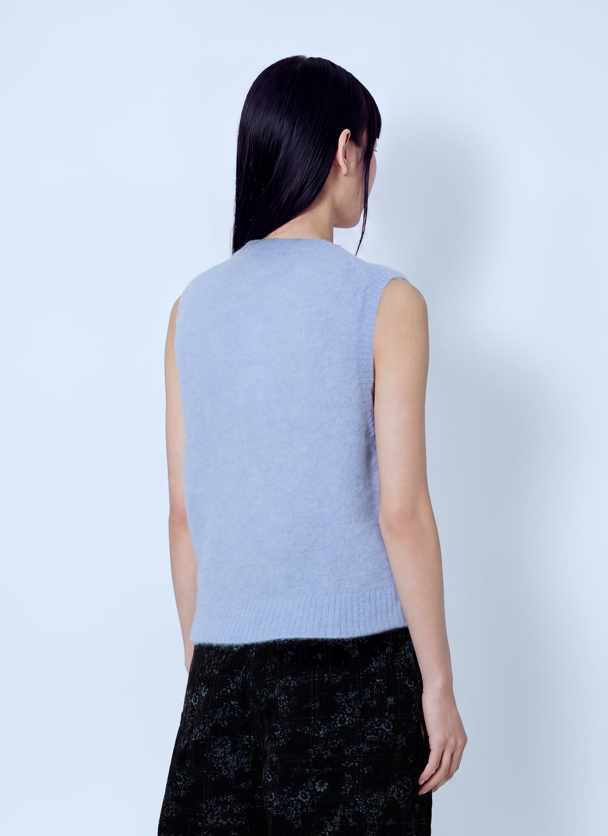 Ganni Women Brushed Alpaca Teddy Vest GANNI
