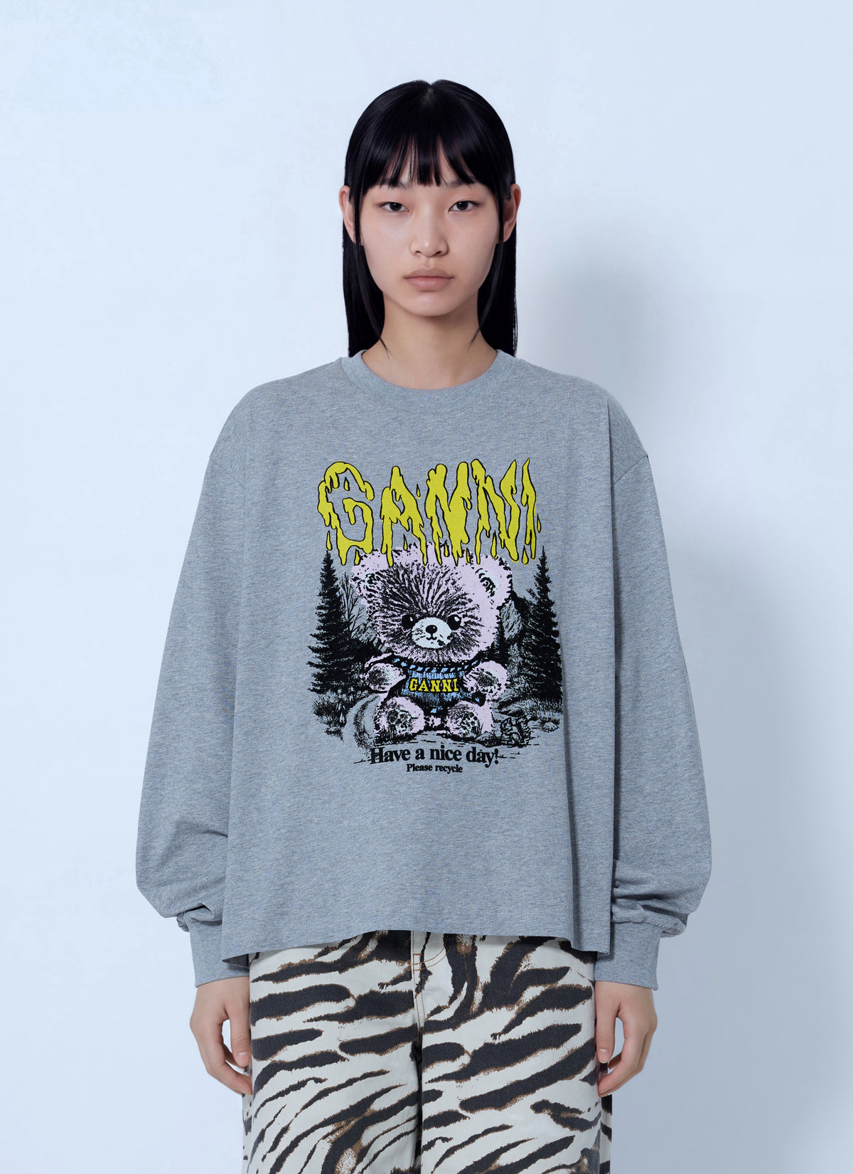 Ganni Women Basic Cotton Jersey Longsleeve GANNI