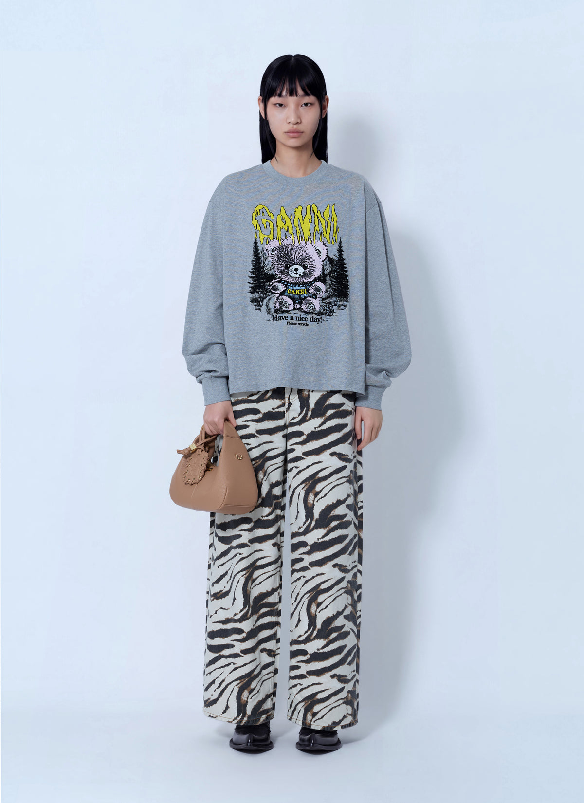 Ganni Women Basic Cotton Jersey Longsleeve GANNI