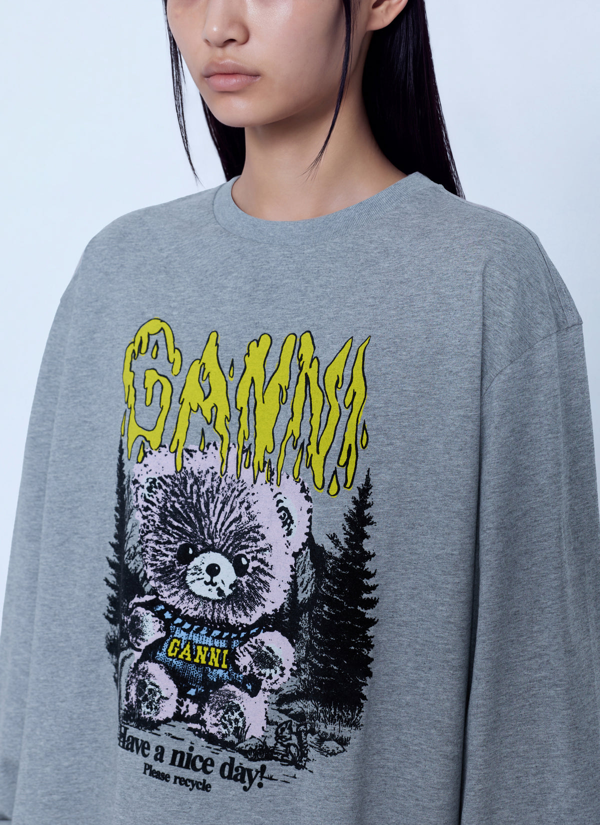 Ganni Women Basic Cotton Jersey Longsleeve GANNI
