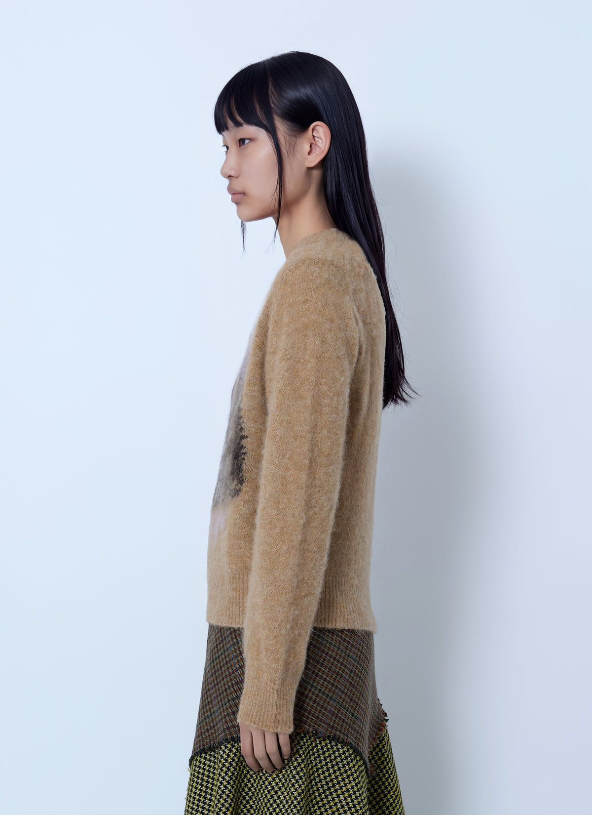 Ganni Women Brushed Alpaca Teddy Sweater GANNI