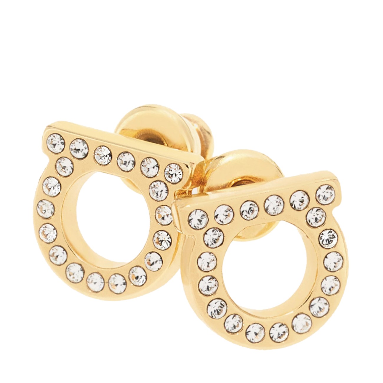 Ferragamo Women Gancini Crystals Earrings FERRAGAMO