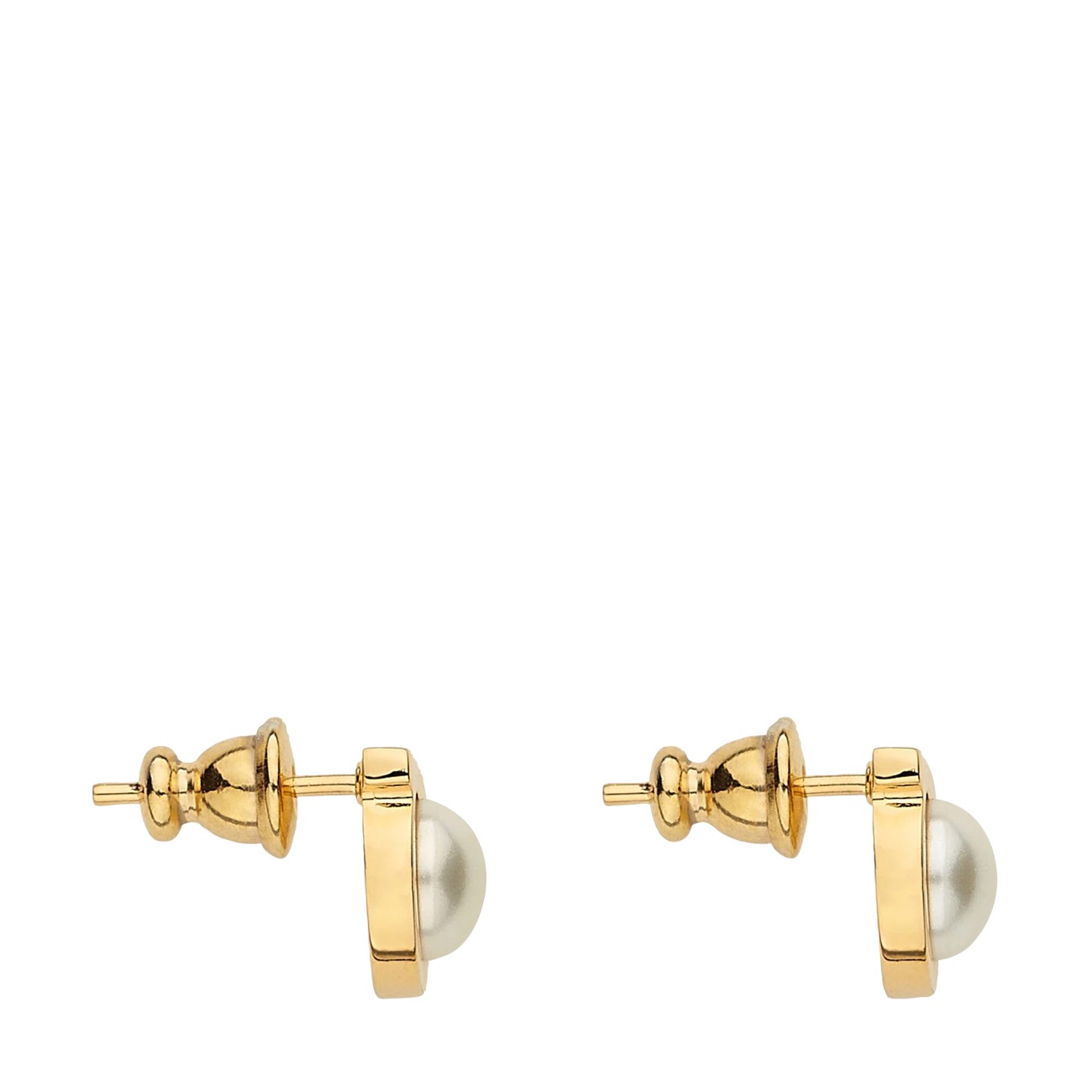 Ferragamo Women Gancini Pearl Earrings FERRAGAMO