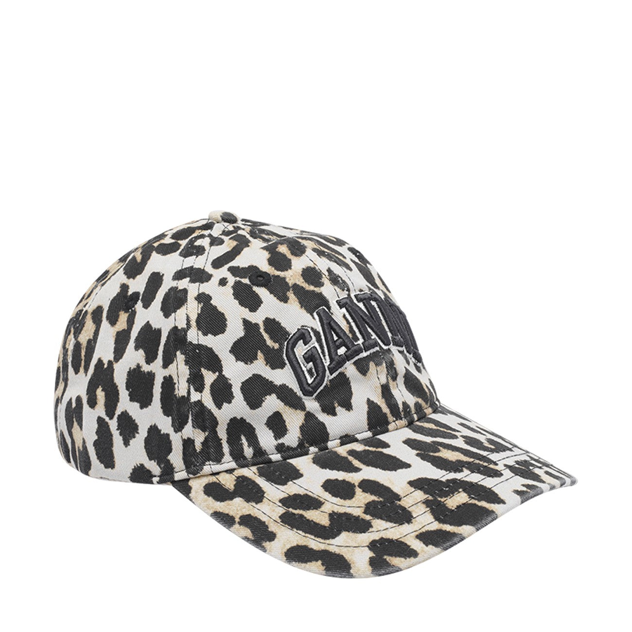 Ganni Women Ganni Leopard Canvas Cap GANNI