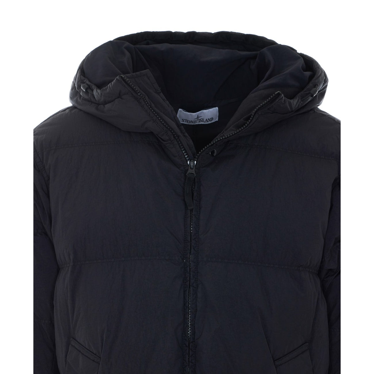 Stone Island Men Stone Island Men Garment Dyed Crinkle Reps Logo Down Jacket STONE ISLAND