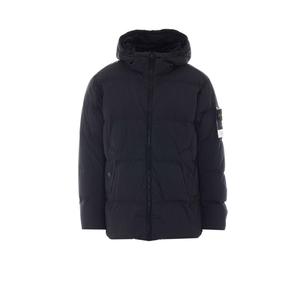 Stone Island Men Stone Island Men Garment Dyed Crinkle Reps Logo Down Jacket STONE ISLAND