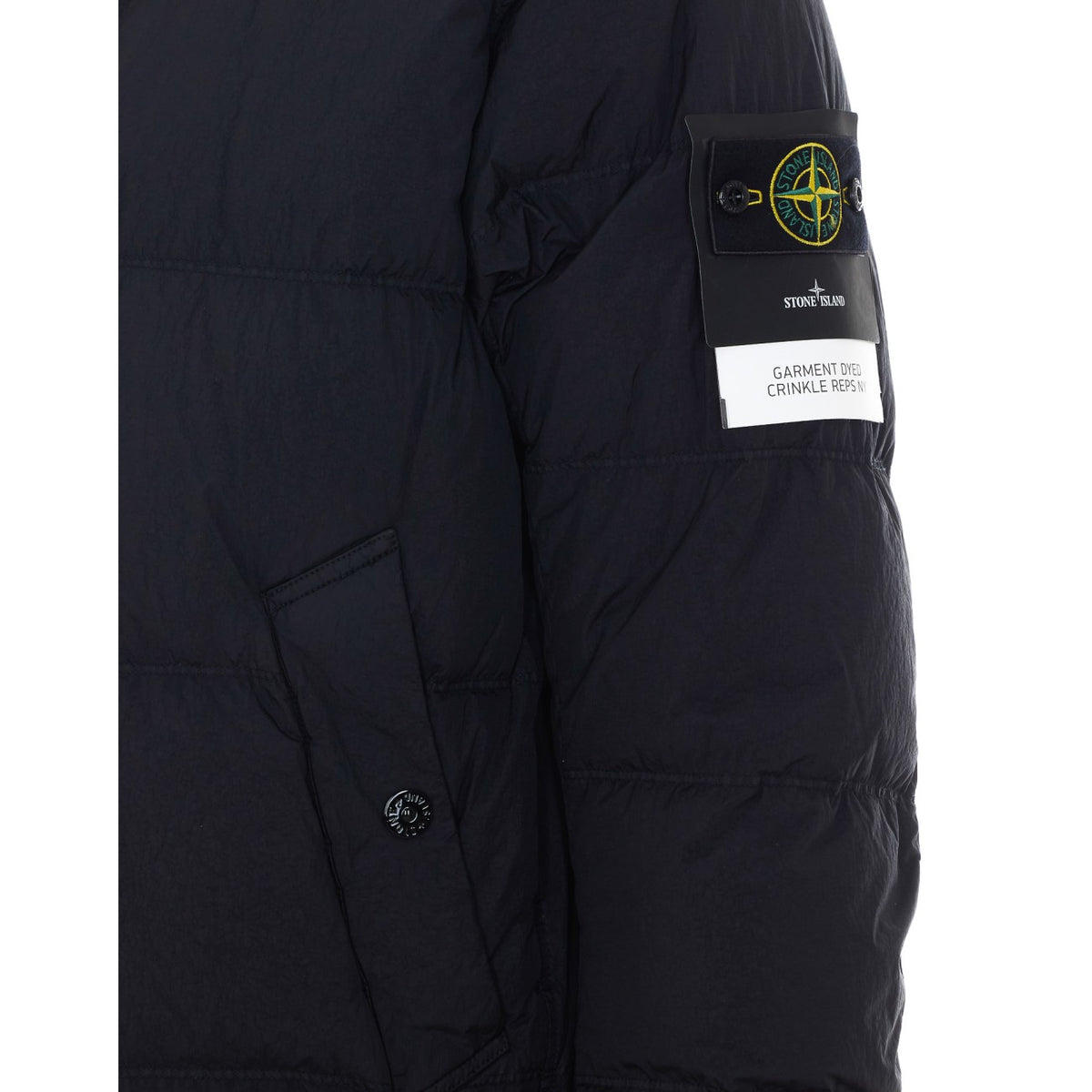 Stone Island Men Stone Island Men Garment Dyed Crinkle Reps Logo Down Jacket STONE ISLAND