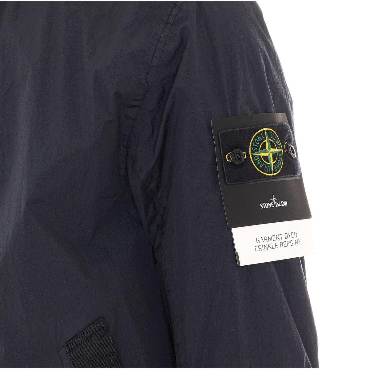 Stone Island Men Garment Dyed Crinkle Reps Ny Logo Jacket STONE ISLAND
