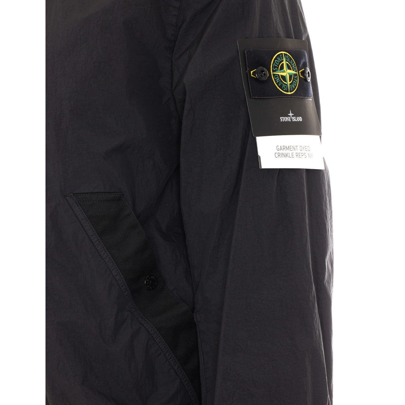 Stone Island Men Garment Dyed Crinkle Reps Ny Logo Jacket STONE ISLAND