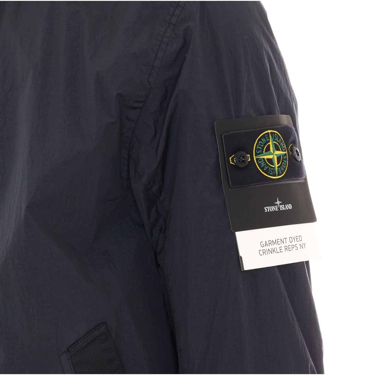Stone Island Men Garment Dyed Crinkle Reps Ny Logo Jacket STONE ISLAND