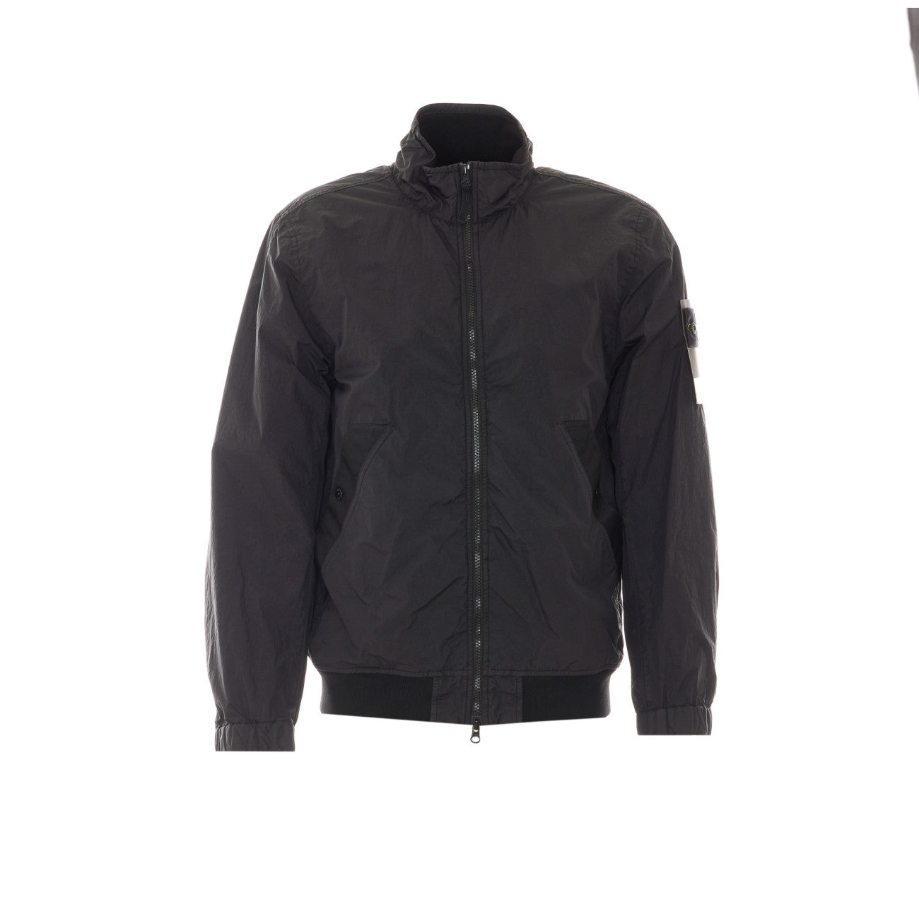 Stone Island Men Garment Dyed Crinkle Reps Ny Logo Jacket STONE ISLAND