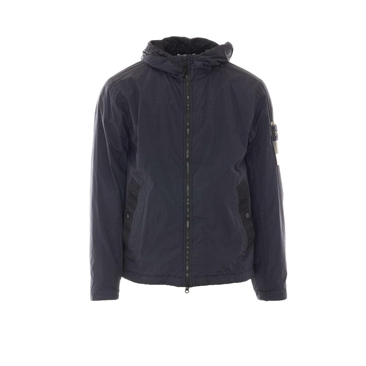 Stone Island Men Garment Dyed Crinkle Reps Ny Logo Jacket STONE ISLAND