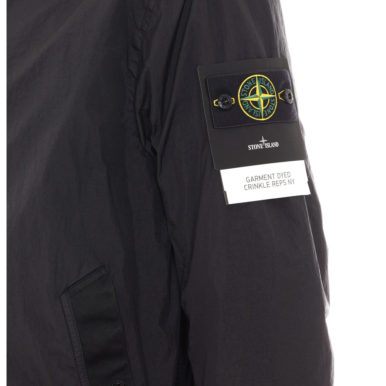 Stone Island Men Garment Dyed Crinkle Reps Ny Logo Jacket STONE ISLAND