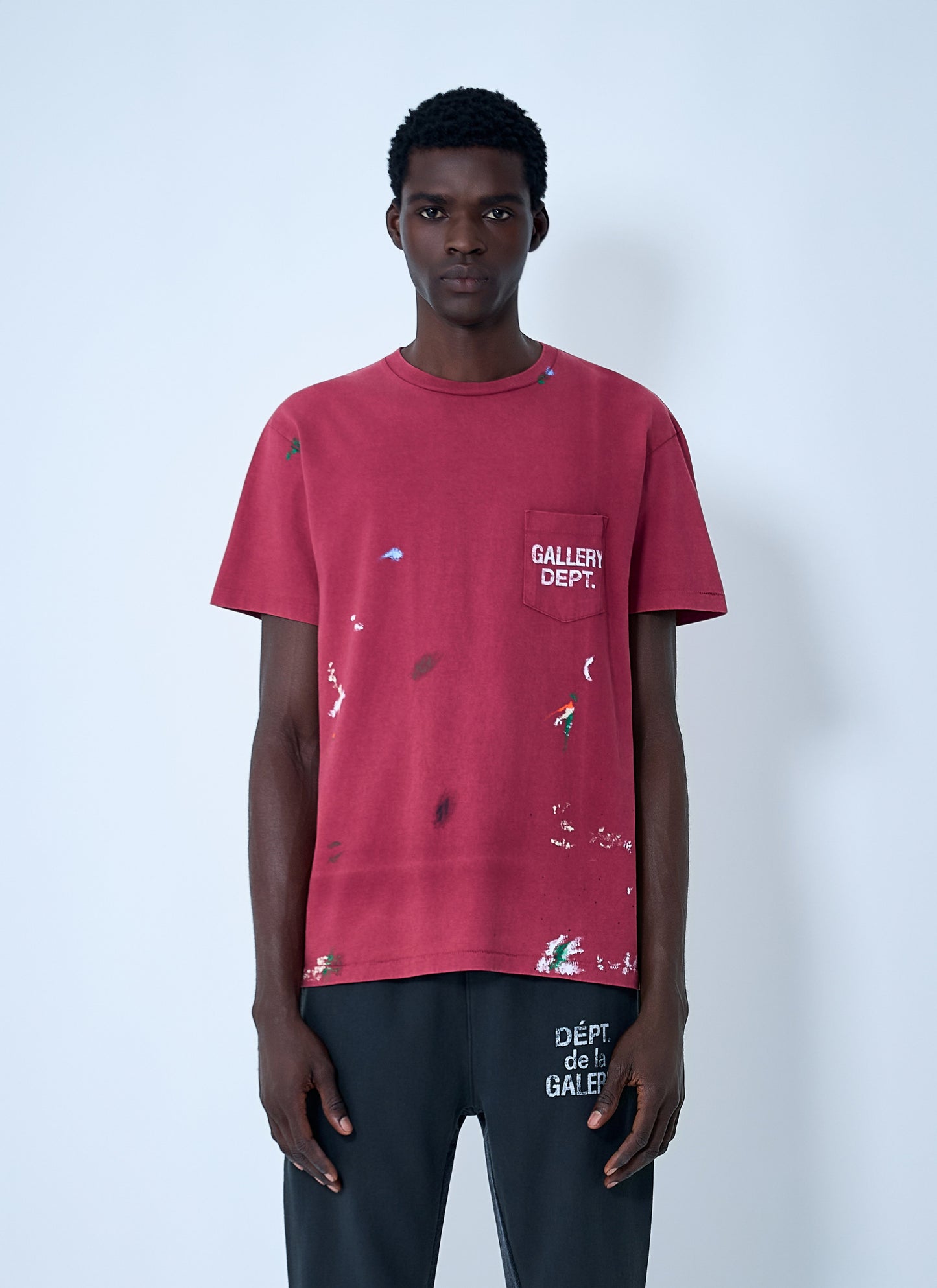 Gallery Dept. Men Logo Motif T-Shirt GALLERY DEPT.