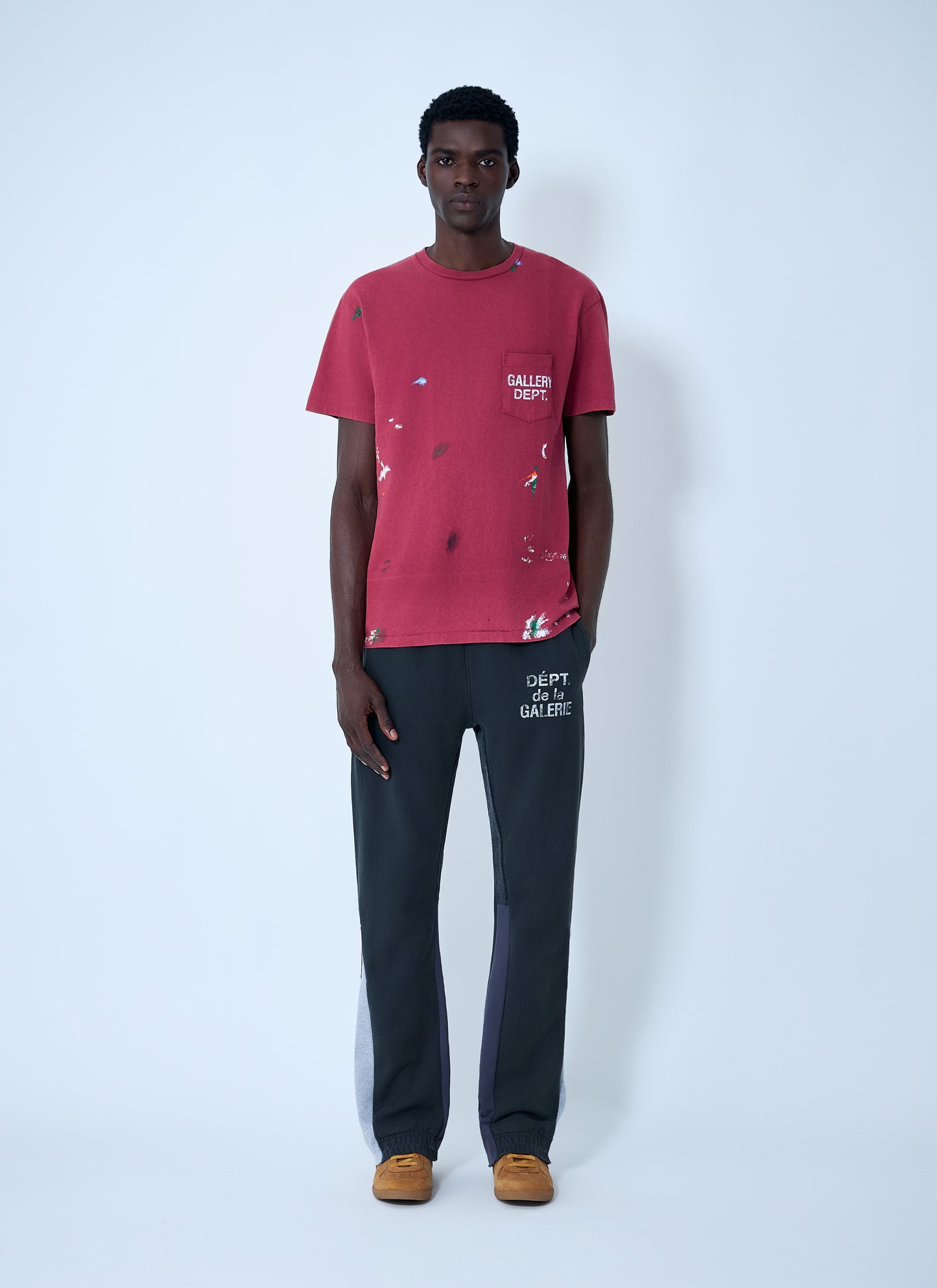 Gallery Dept. Men Logo Motif T-Shirt GALLERY DEPT.
