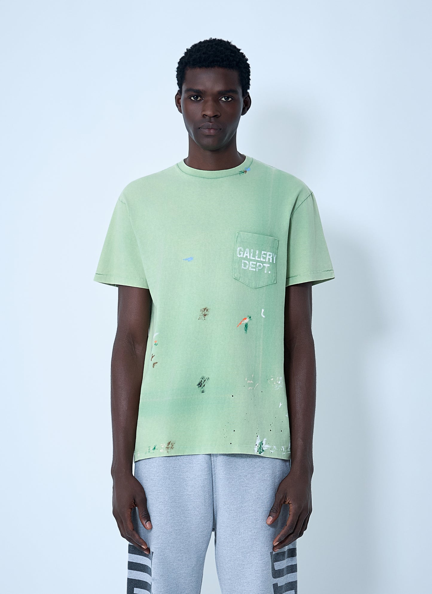 Gallery Dept. Men Logo Motif T-Shirt GALLERY DEPT.