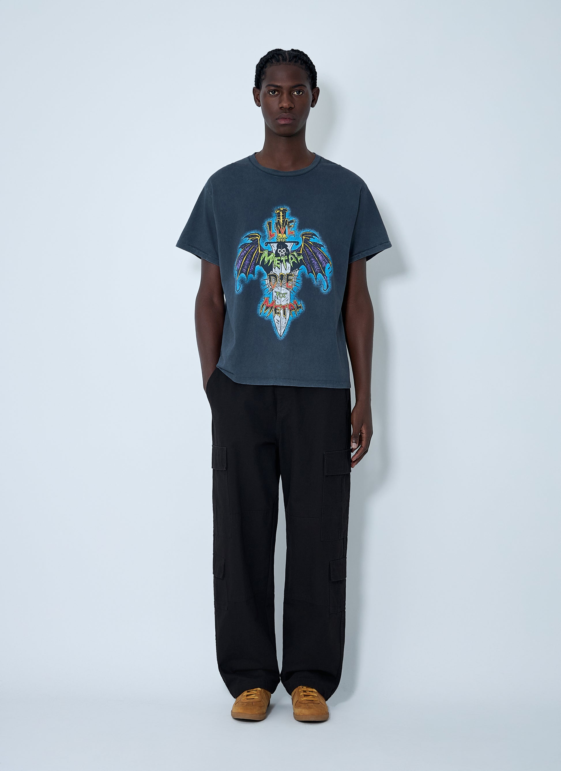 Gallery Dept. Men Logo Motif T-Shirt GALLERY DEPT.