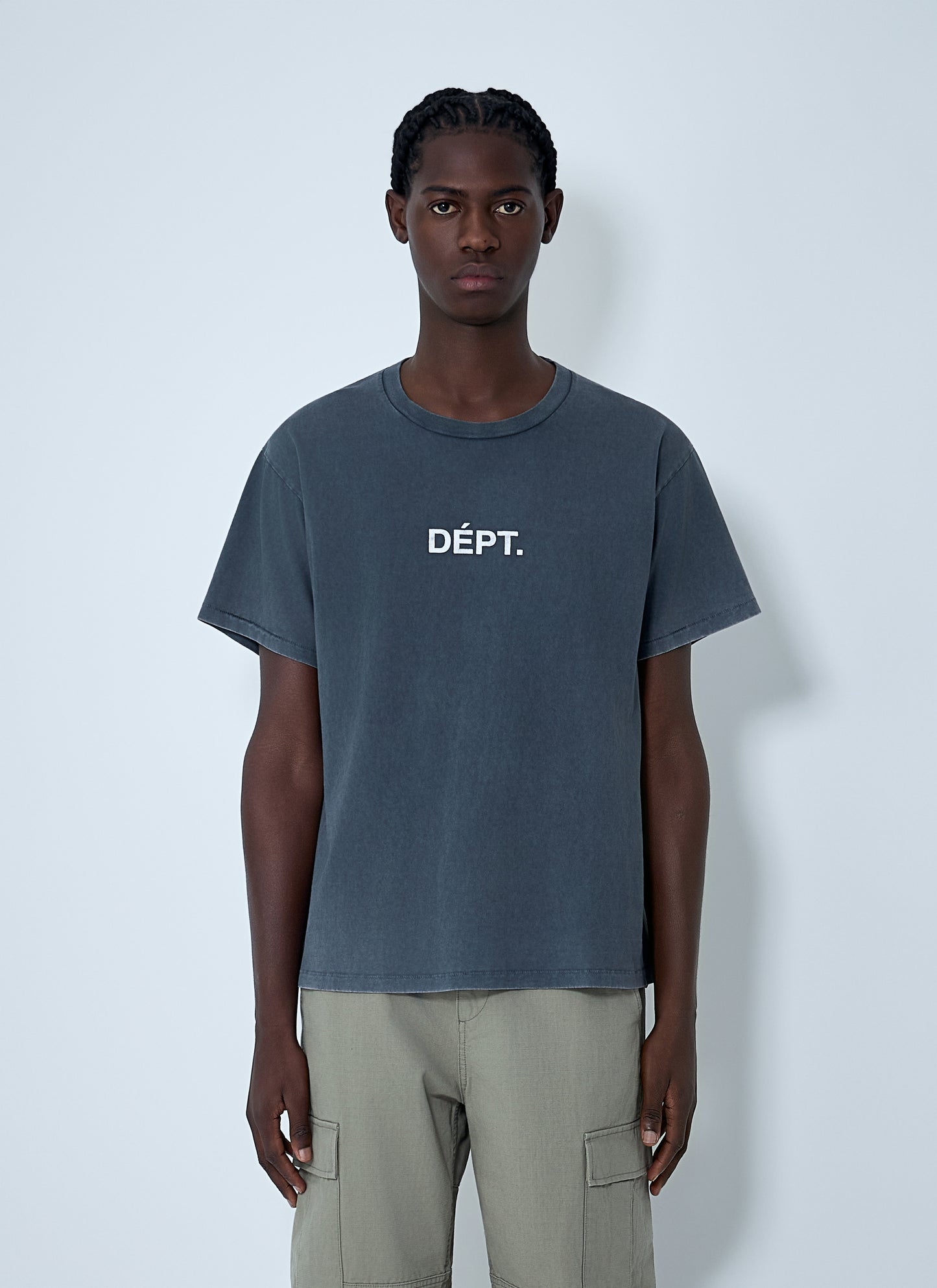 Gallery Dept. Men Logo Motif Cotton Jersey T-Shirt GALLERY DEPT.