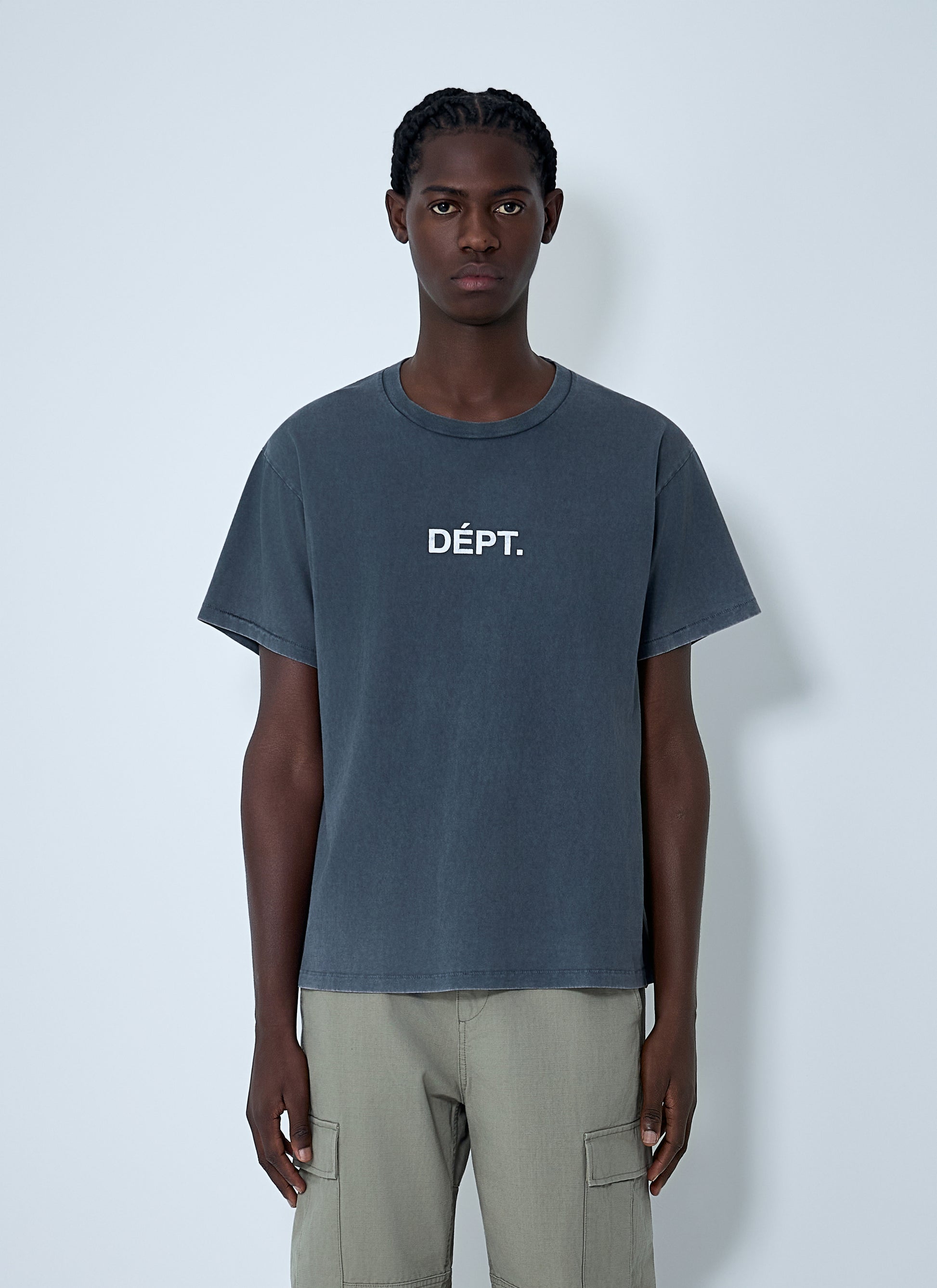 Gallery Dept. Men Logo Motif Cotton Jersey T-Shirt GALLERY DEPT.