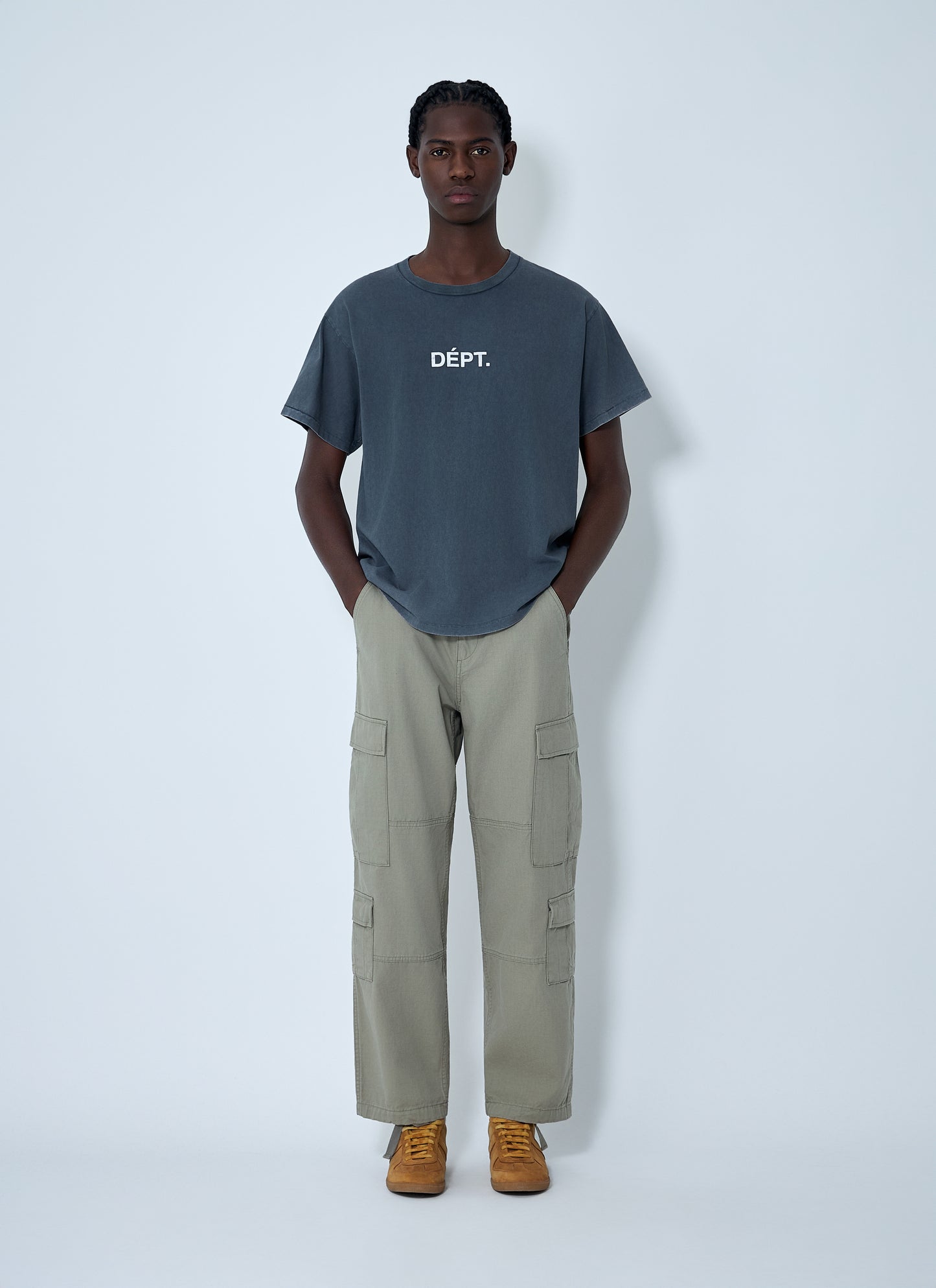 Gallery Dept. Men Logo Motif Cotton Jersey T-Shirt GALLERY DEPT.