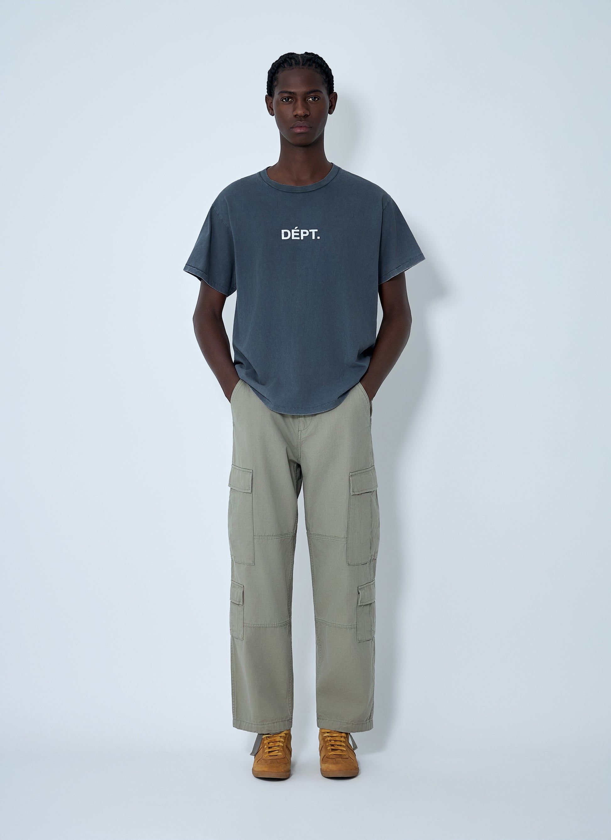 Gallery Dept. Men Logo Motif Cotton Jersey T-Shirt GALLERY DEPT.