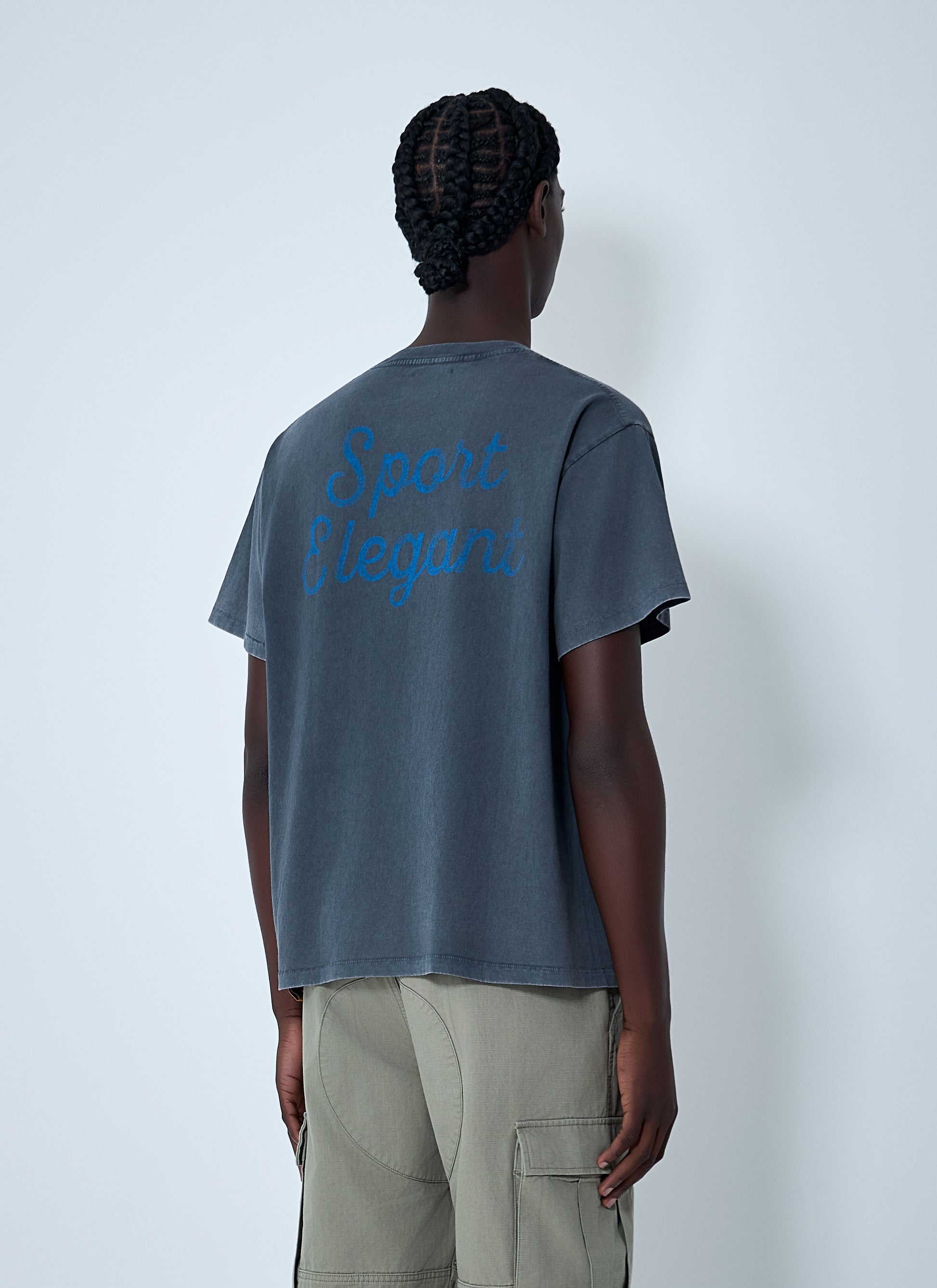 Gallery Dept. Men Logo Motif Cotton Jersey T-Shirt GALLERY DEPT.
